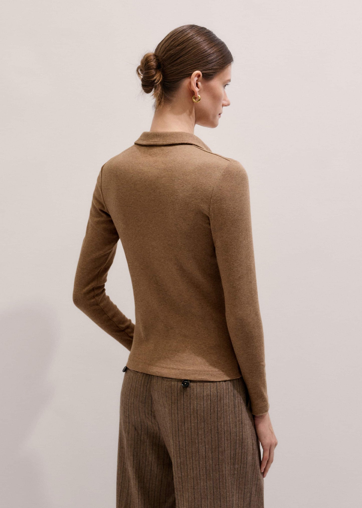 ME and EM Clothing Brown Ultimate Rib Shirt