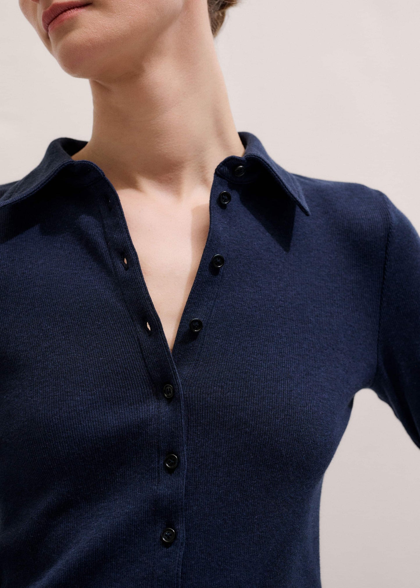 ME and EM Clothing Navy Perfect Basic Shirt