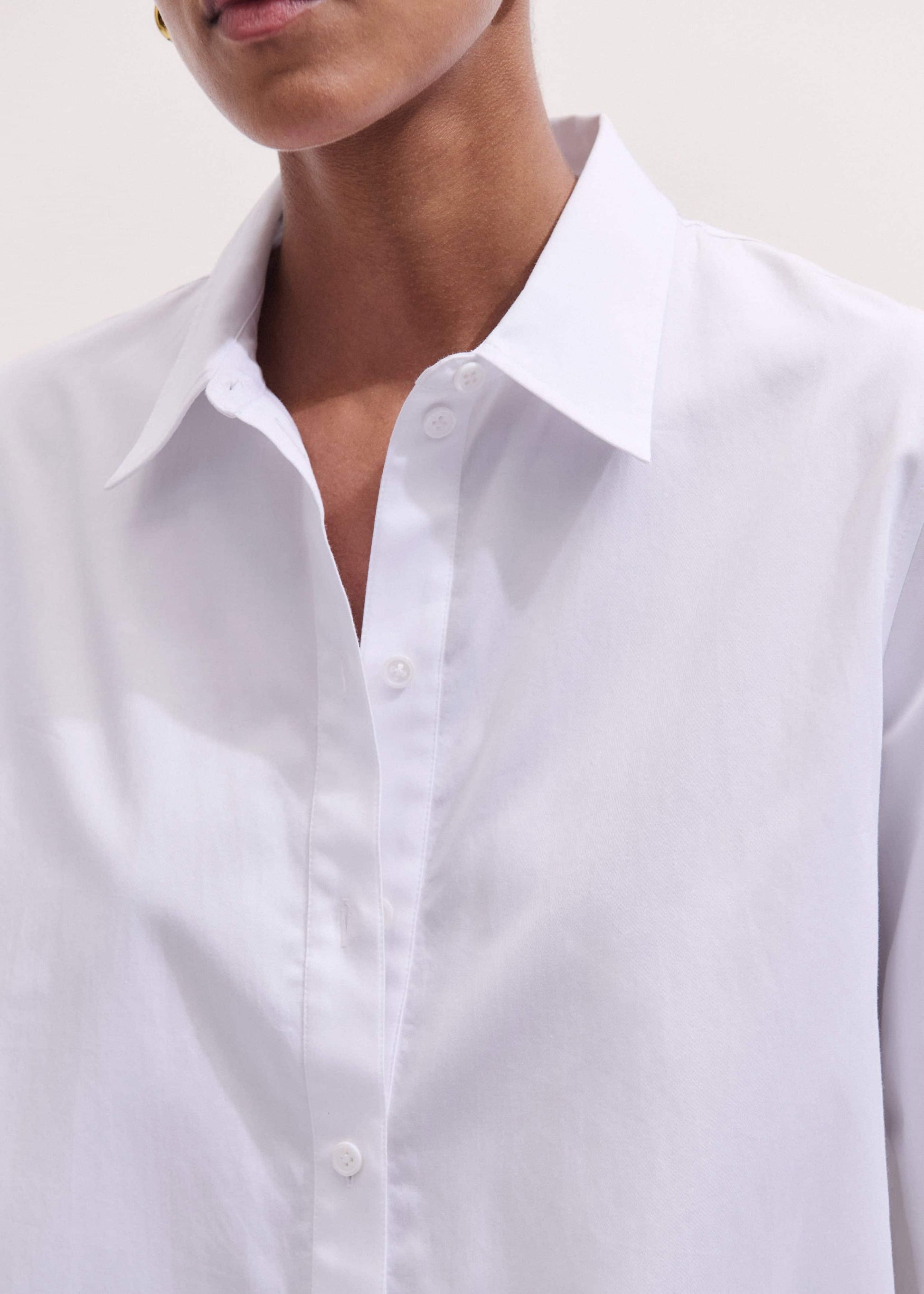 ME and EM Clothing White Clever Oversized Shirt