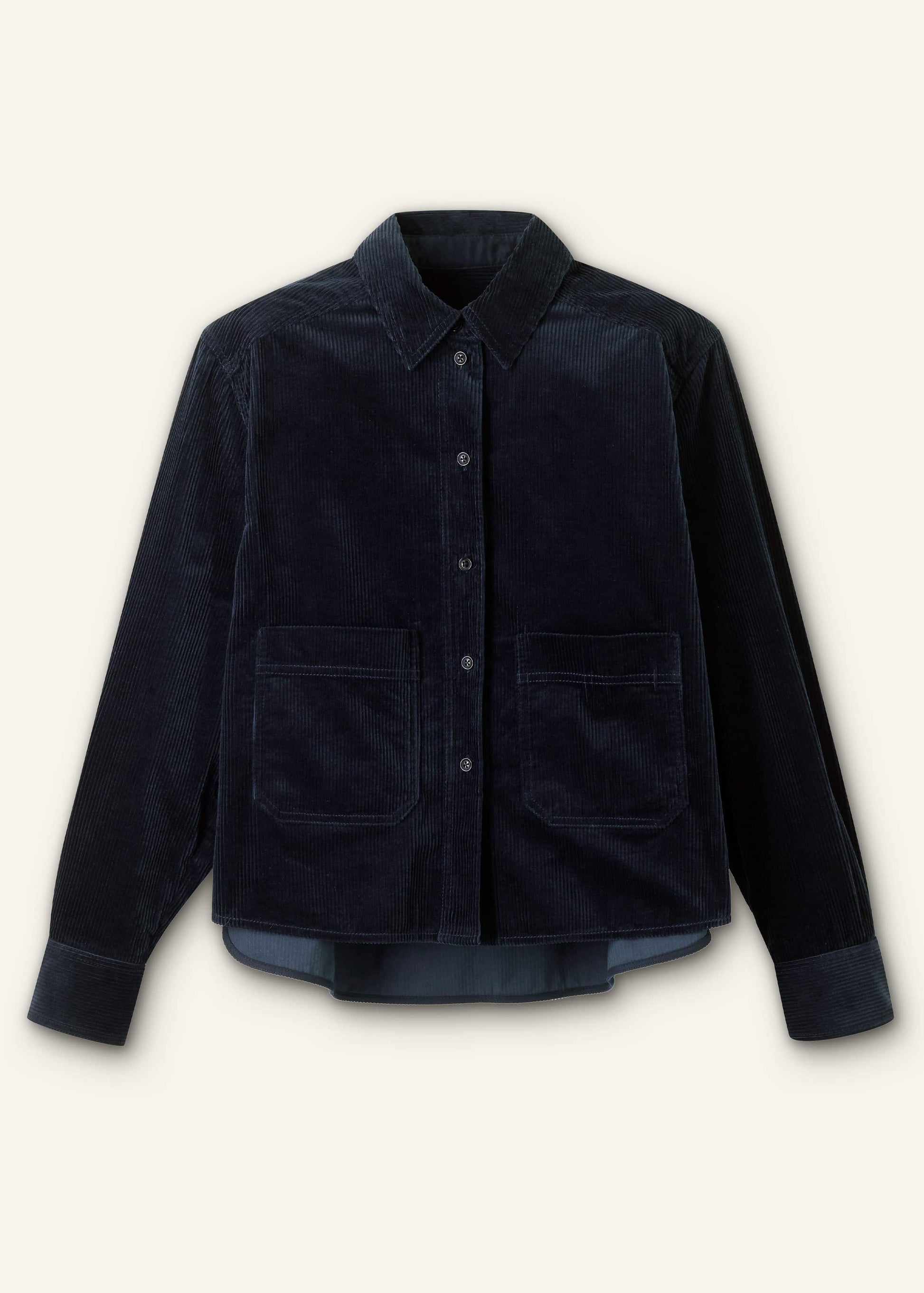 ME and EM Clothing Navy Boxy Shacket