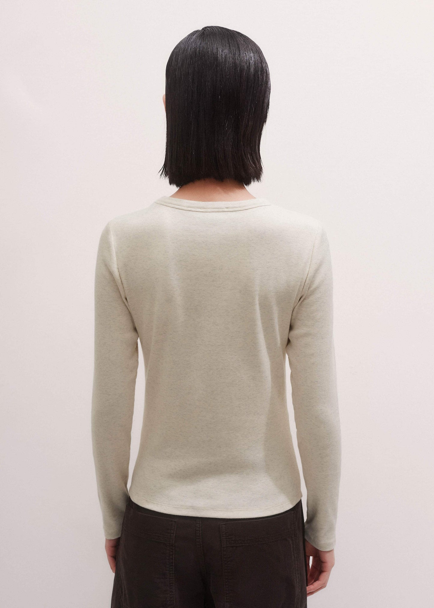 ME and EM Clothing Cream Perfect Basic Top