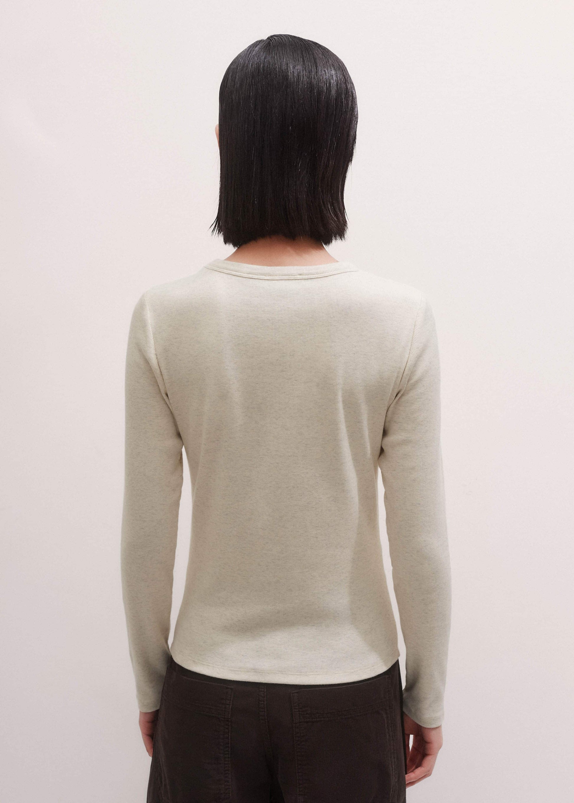 ME and EM Clothing Cream Perfect Basic Top