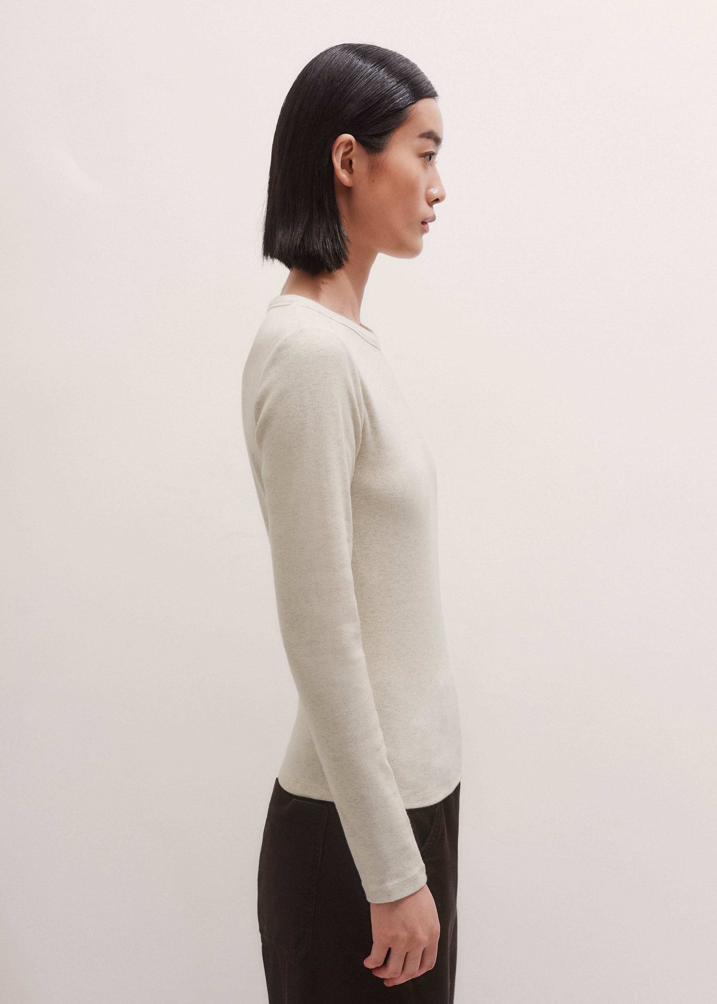 ME and EM Clothing Cream Perfect Basic Top