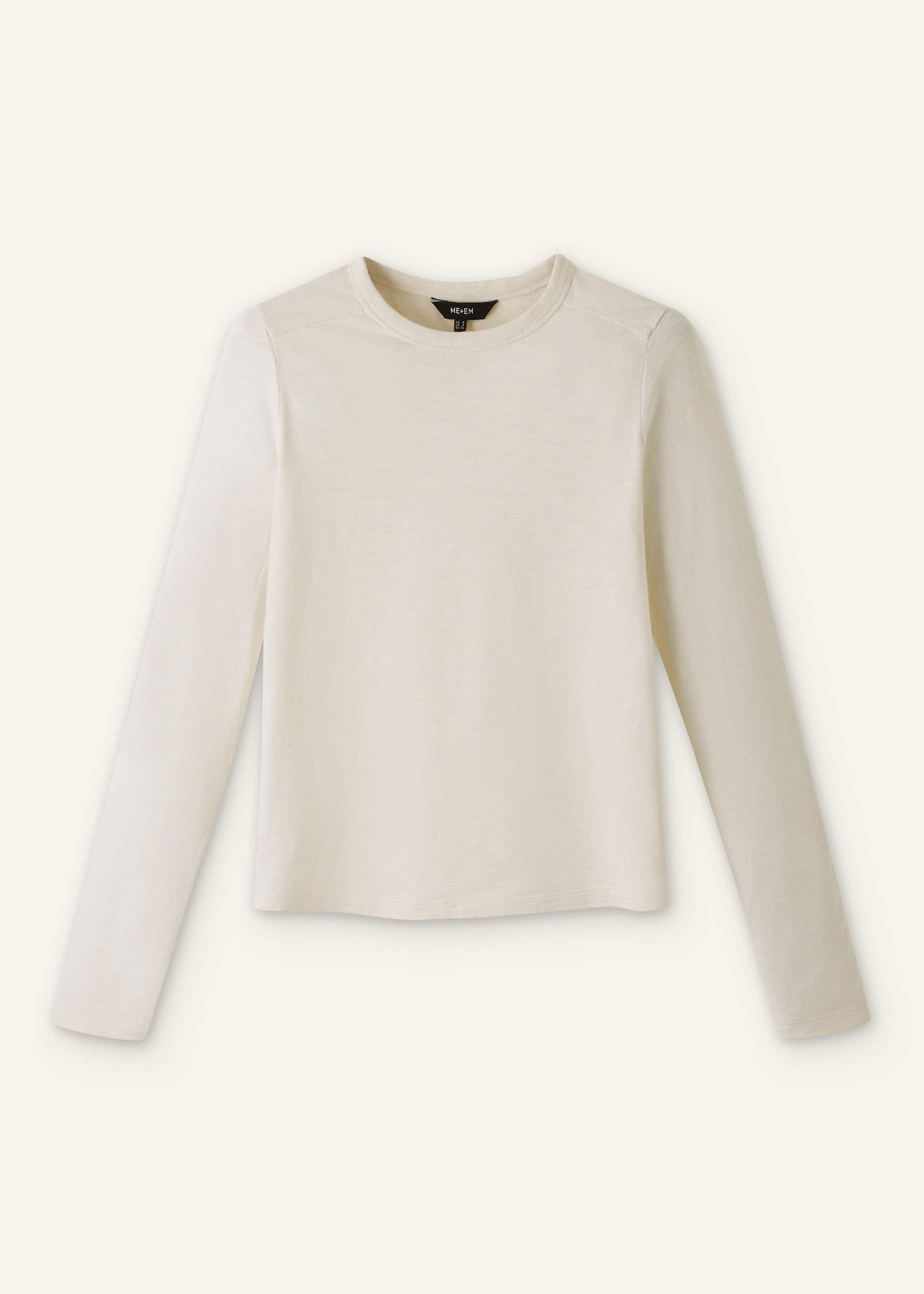 ME and EM Clothing Cream Warm Touch Top