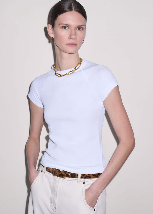 ME and EM Clothing White Ultimate Raglan Tee