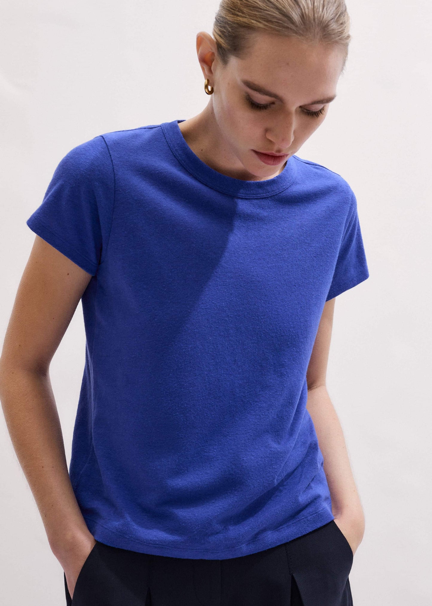 ME and EM Clothing Blue Soft Washed Tee