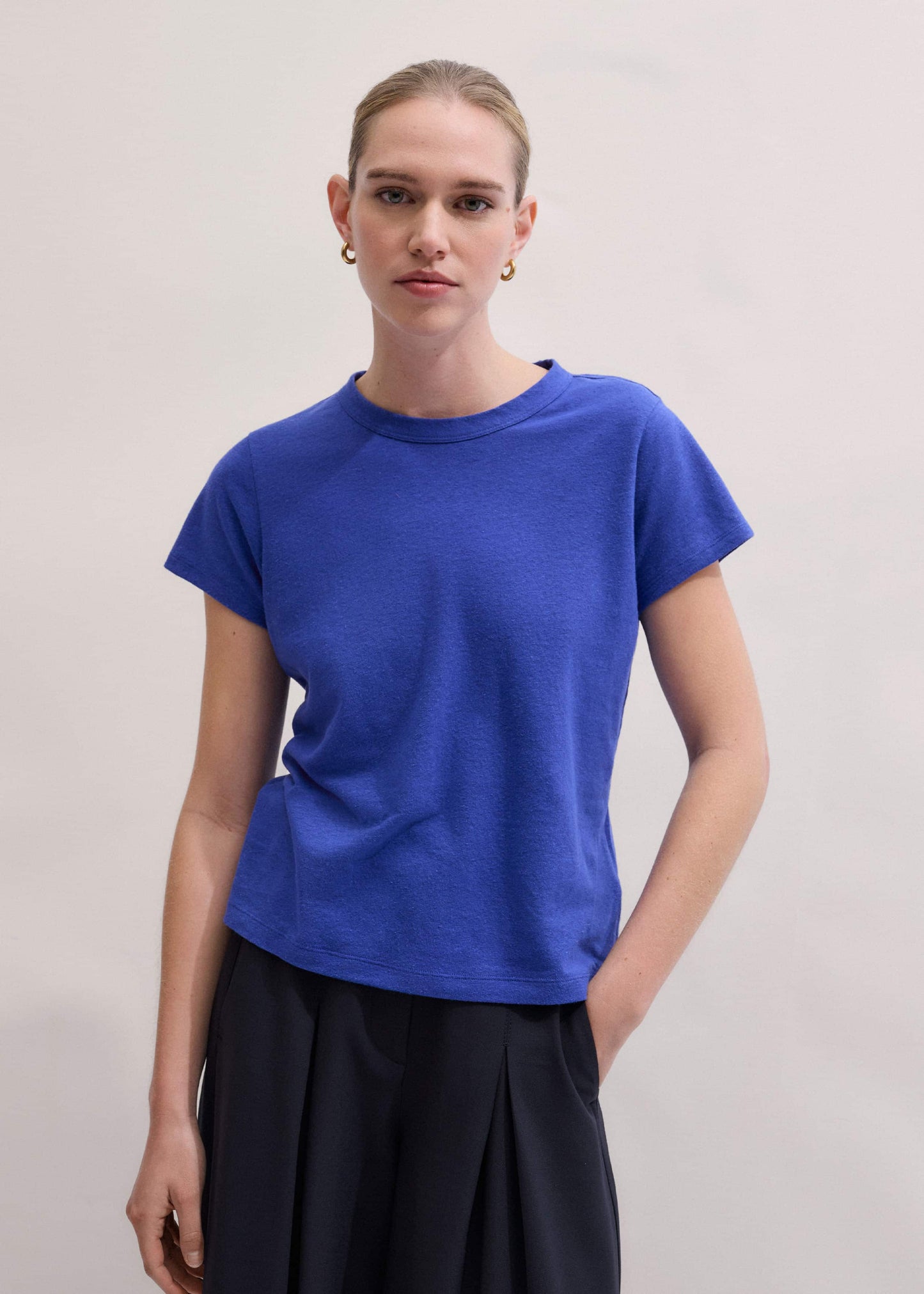 ME and EM Clothing Blue Soft Washed Tee