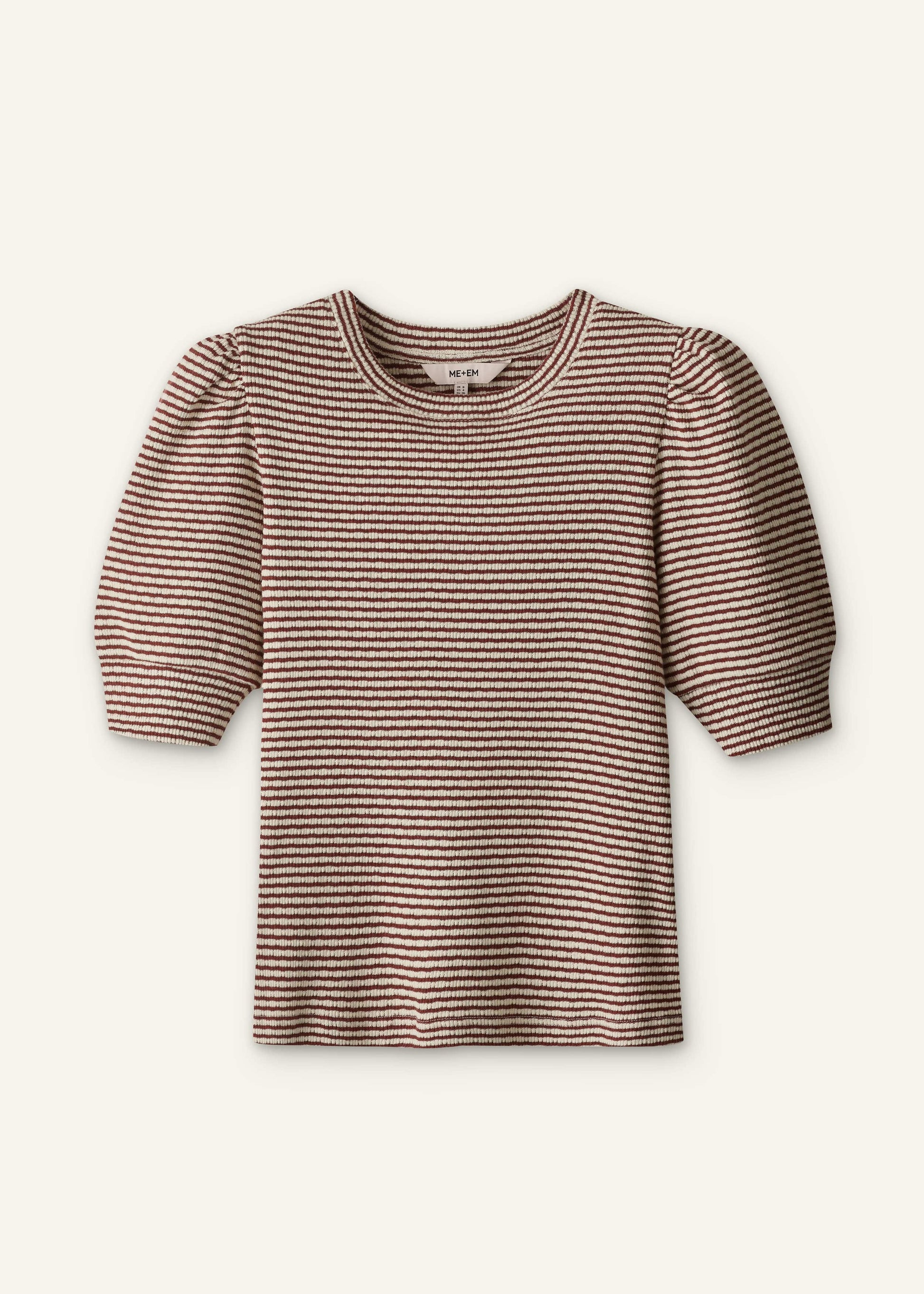 ME and EM Clothing Cinnamon Brown Feminine Sleeve Tee