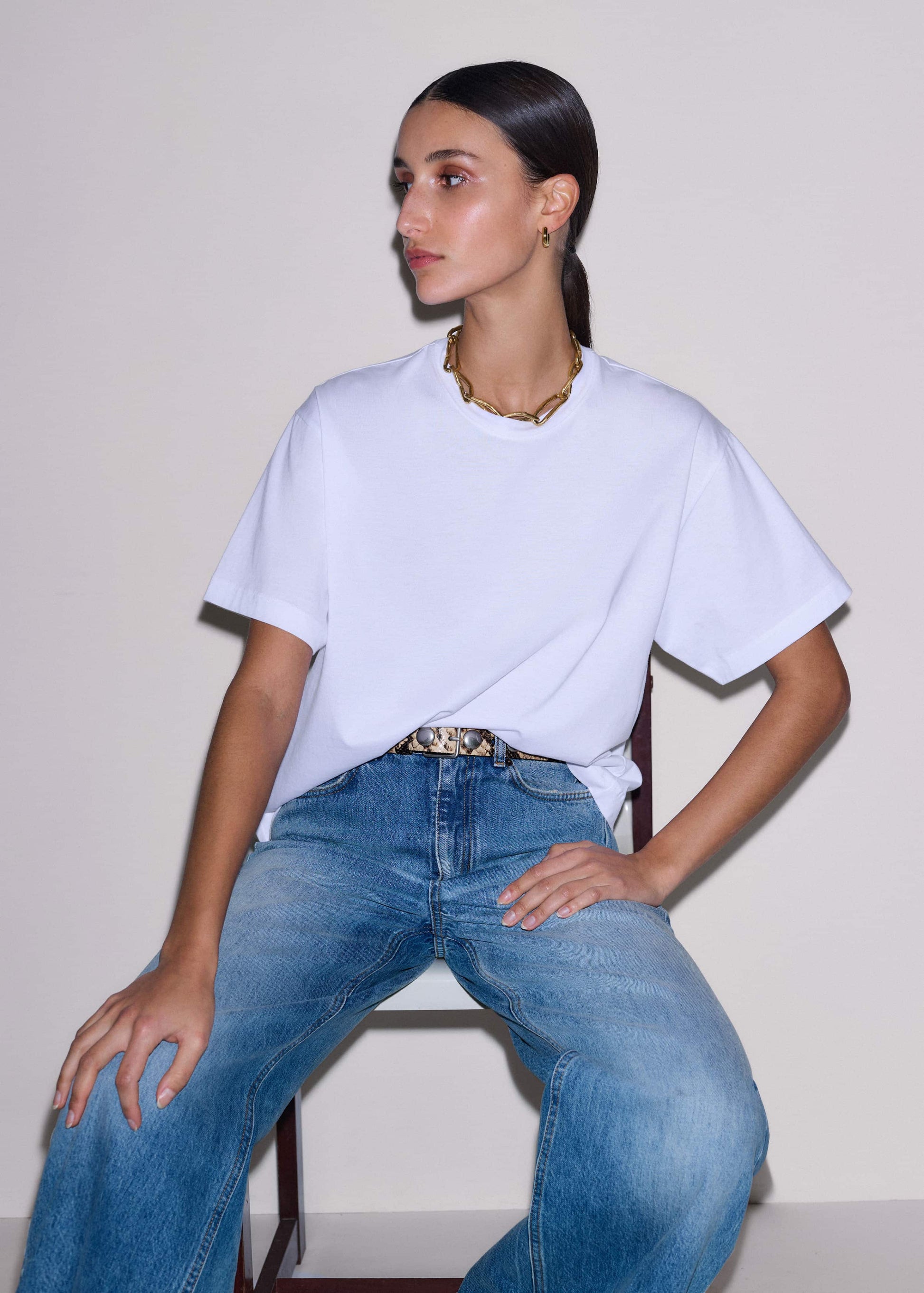 ME and EM Clothing White Oversized Tee