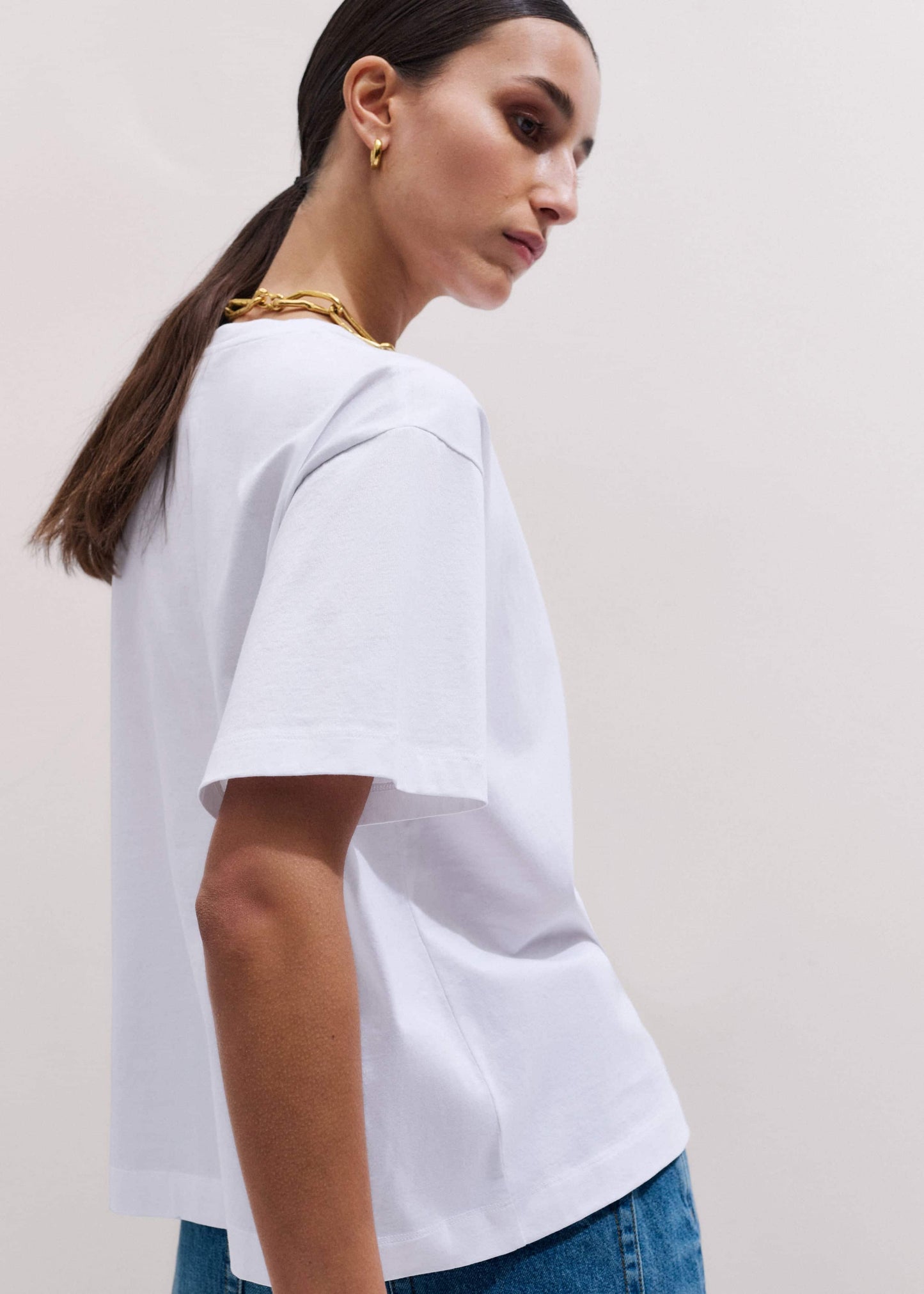 ME and EM Clothing White Oversized Tee