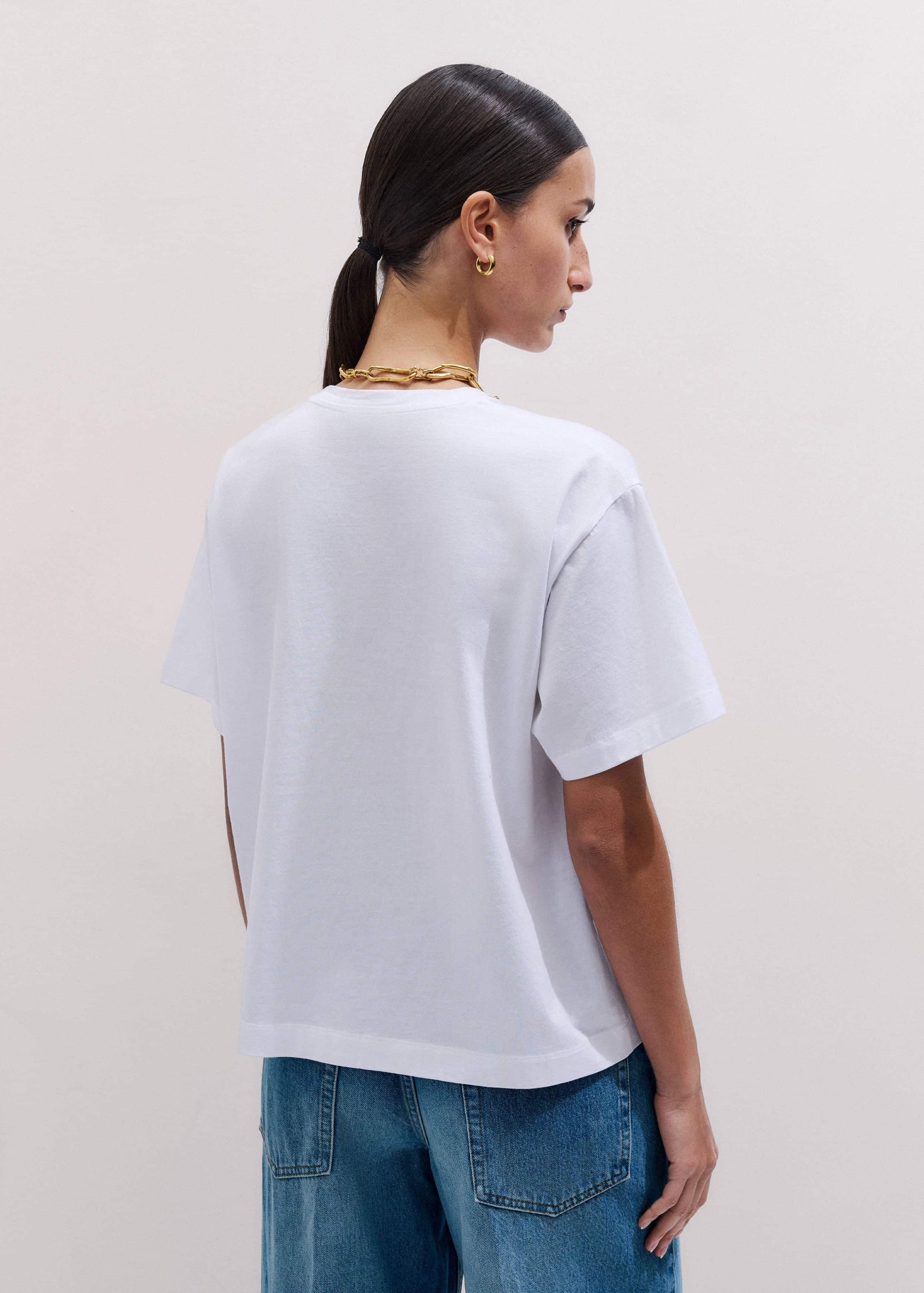 ME and EM Clothing White Oversized Tee