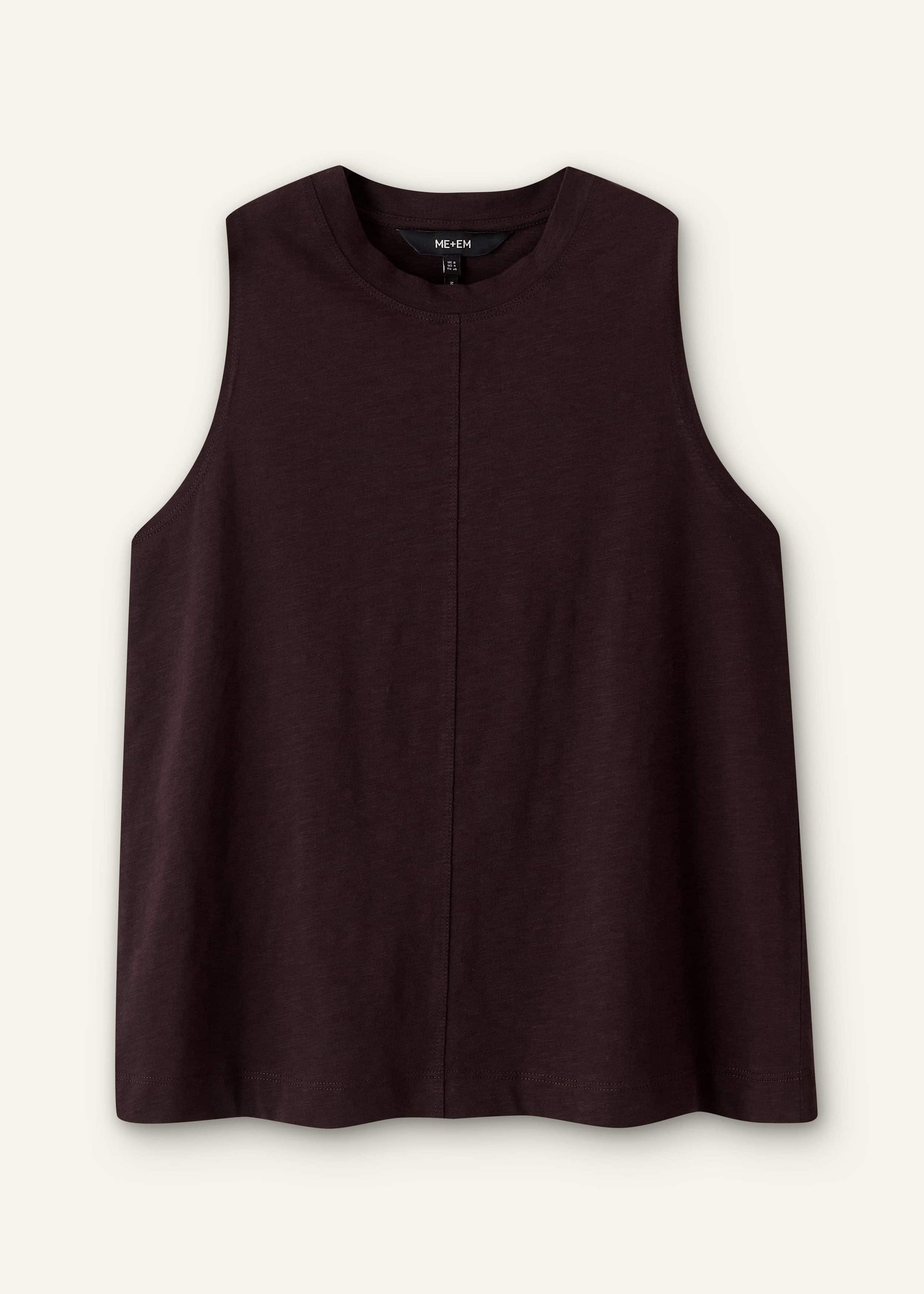 ME and EM Clothing Brown Racerback Swing Top