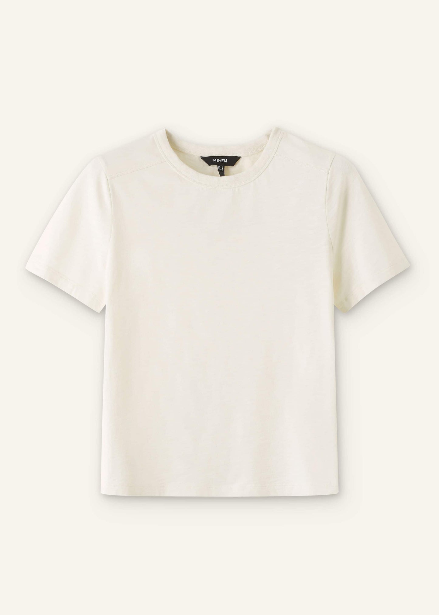 ME and EM Clothing Cream Warm Touch Tee