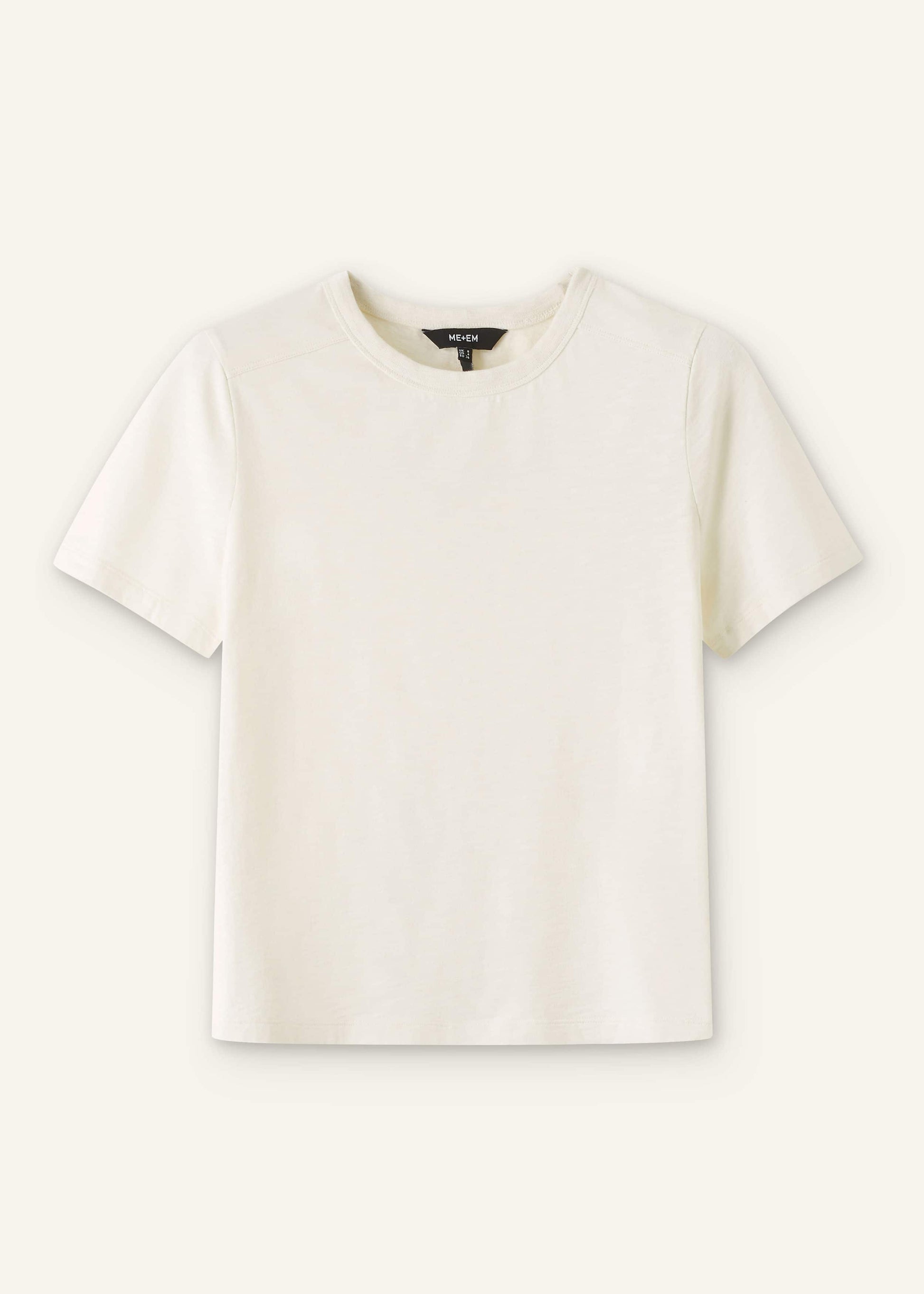ME and EM Clothing Cream Warm Touch Tee