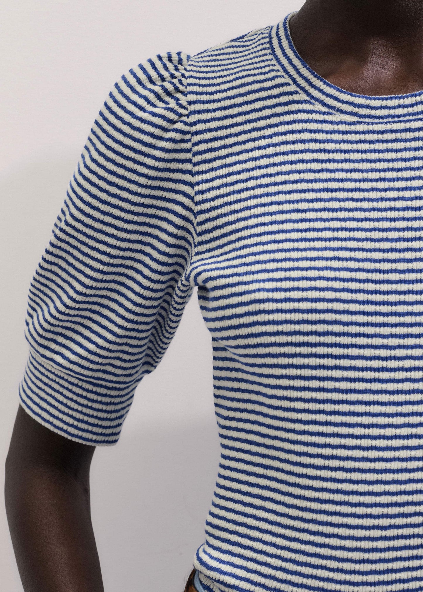 ME and EM Clothing Blue Feminine Sleeve Tee