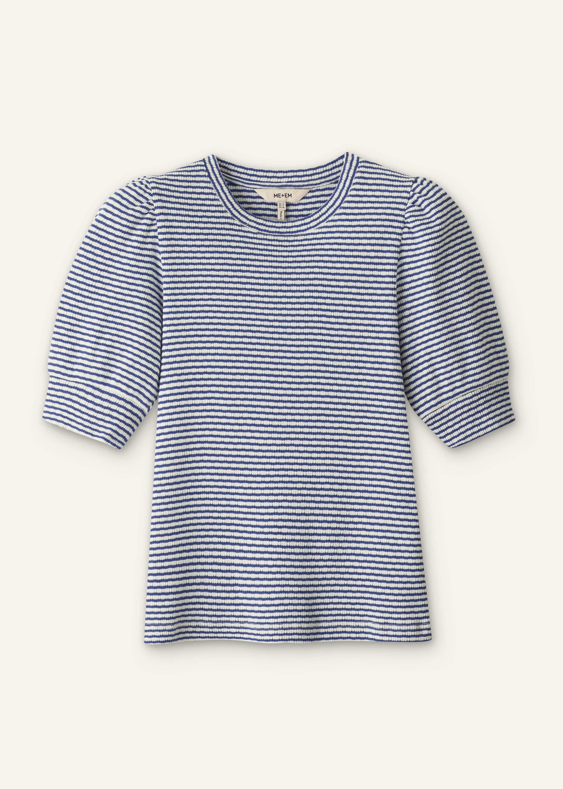 ME and EM Clothing Blue Feminine Sleeve Tee
