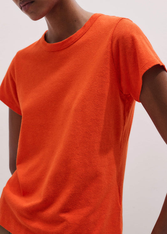 ME and EM Clothing Orange Soft Washed Straight Tee