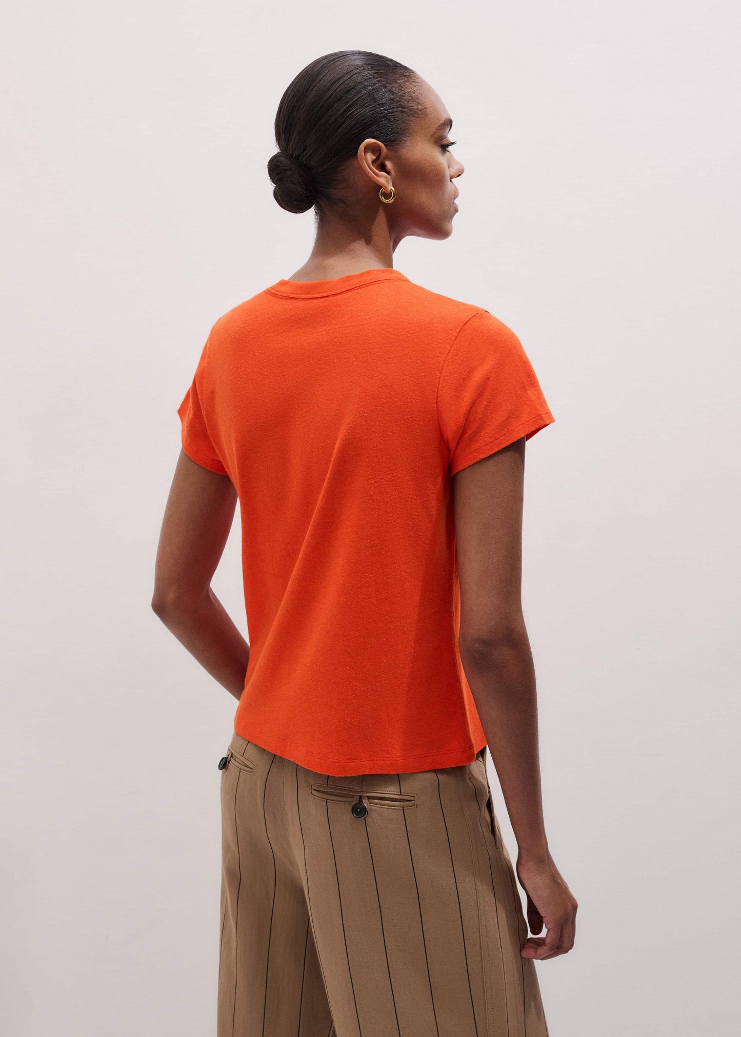 ME and EM Clothing Orange Soft Washed Straight Tee
