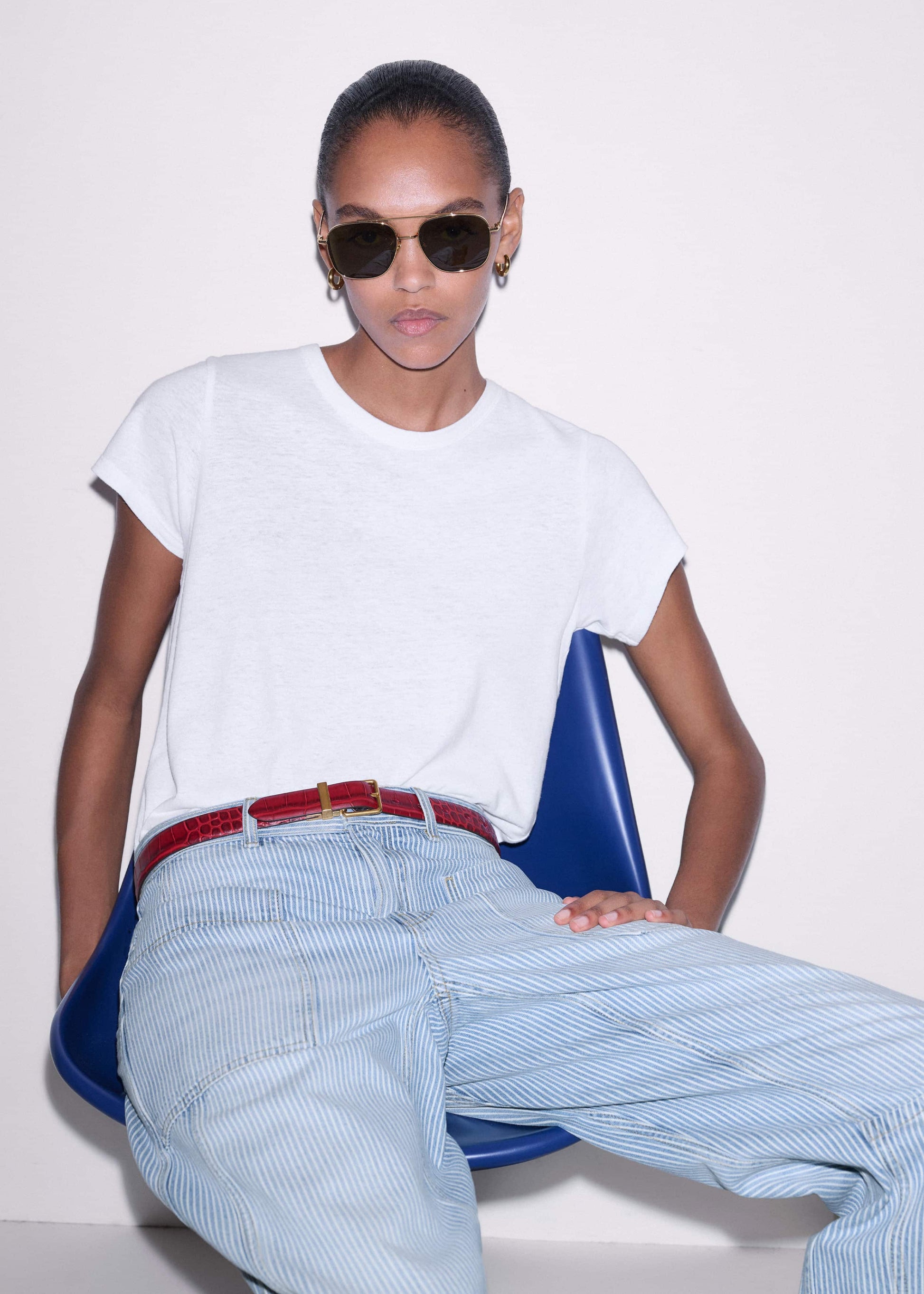 ME and EM Clothing White Soft Washed Tee