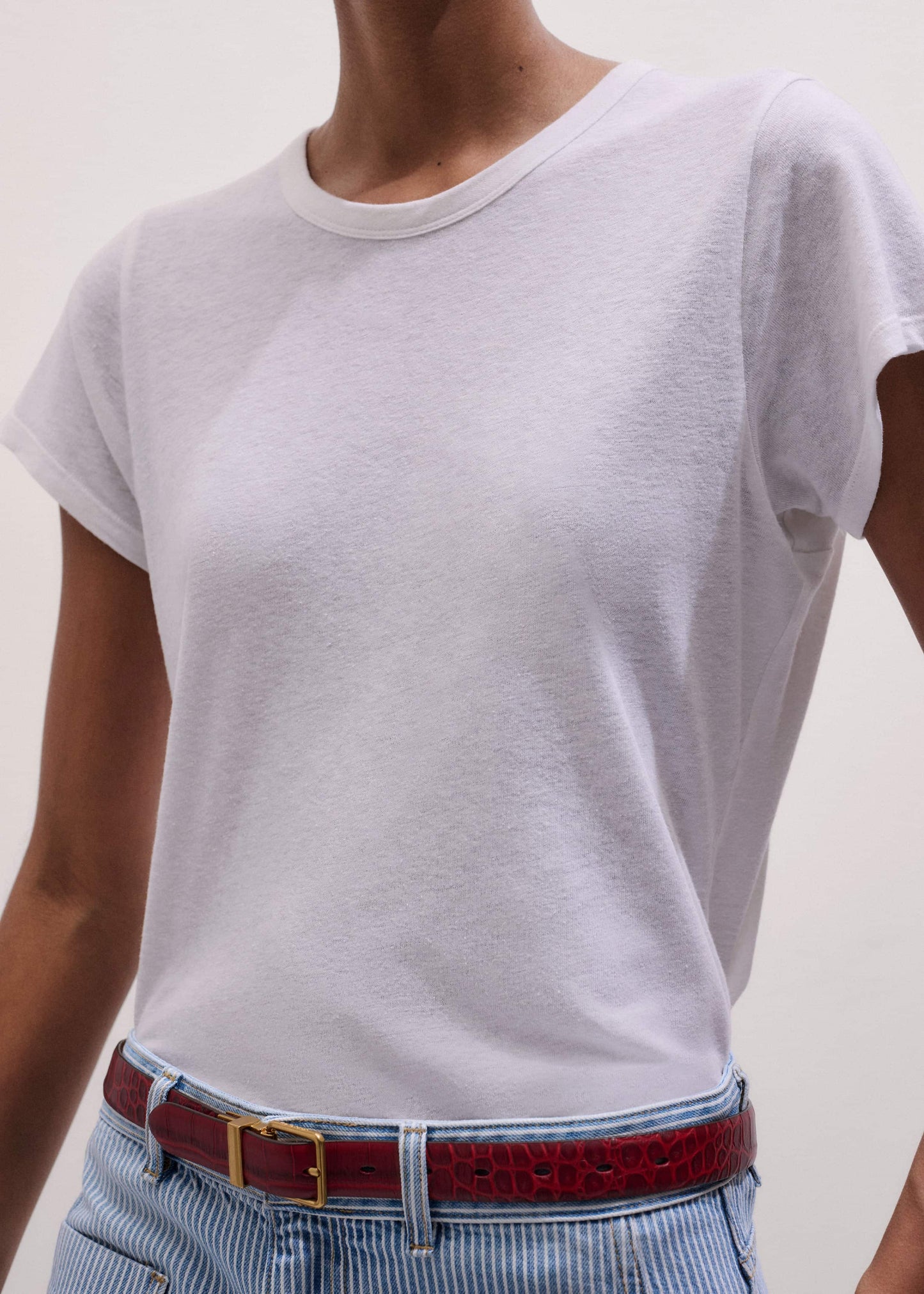 ME and EM Clothing White Soft Washed Tee