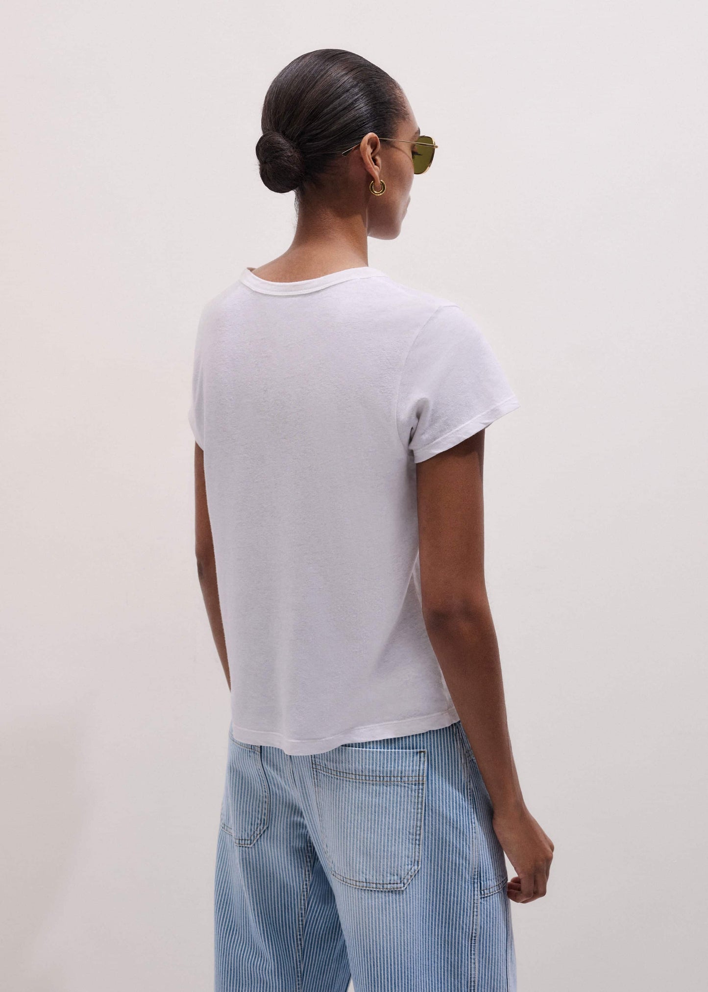 ME and EM Clothing White Soft Washed Tee