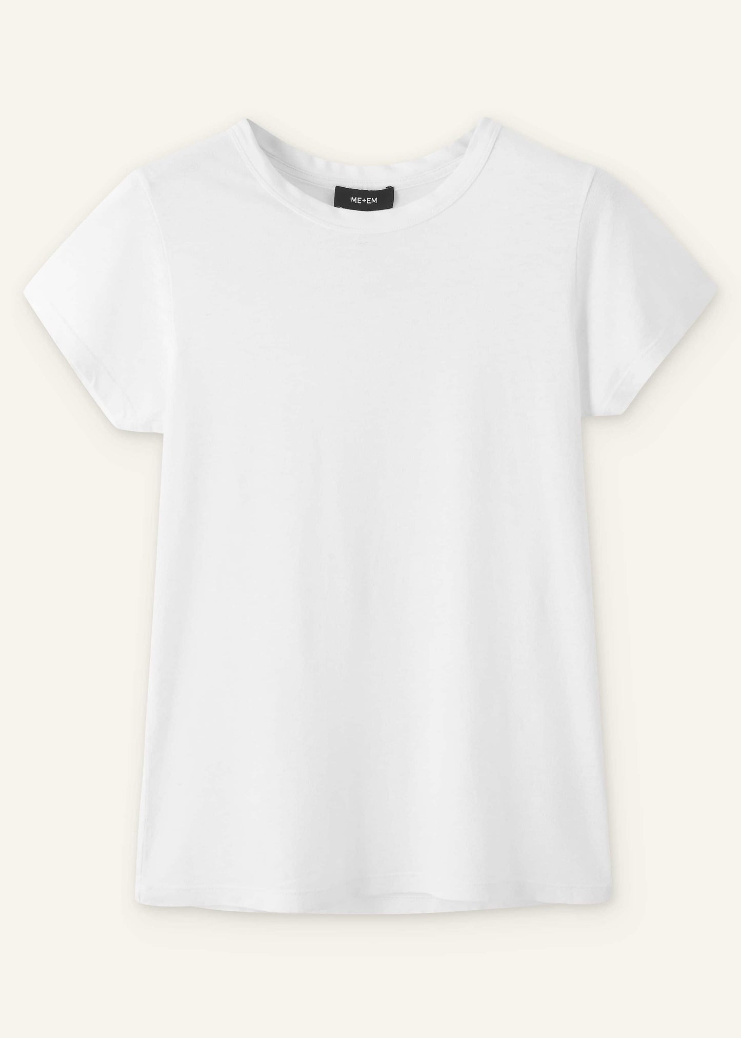ME and EM Clothing White Soft Washed Tee