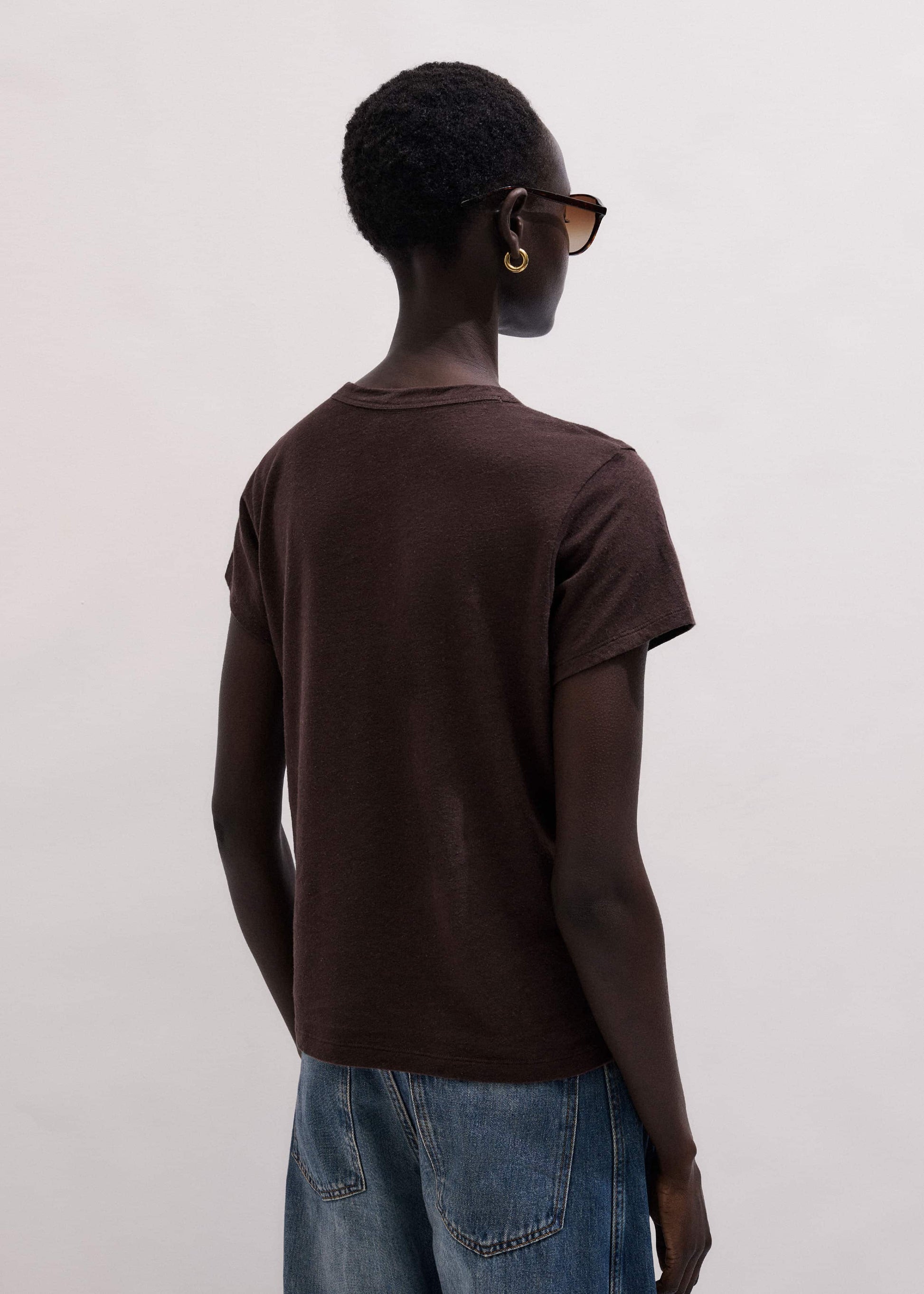ME and EM Clothing Brown Soft Washed Tee