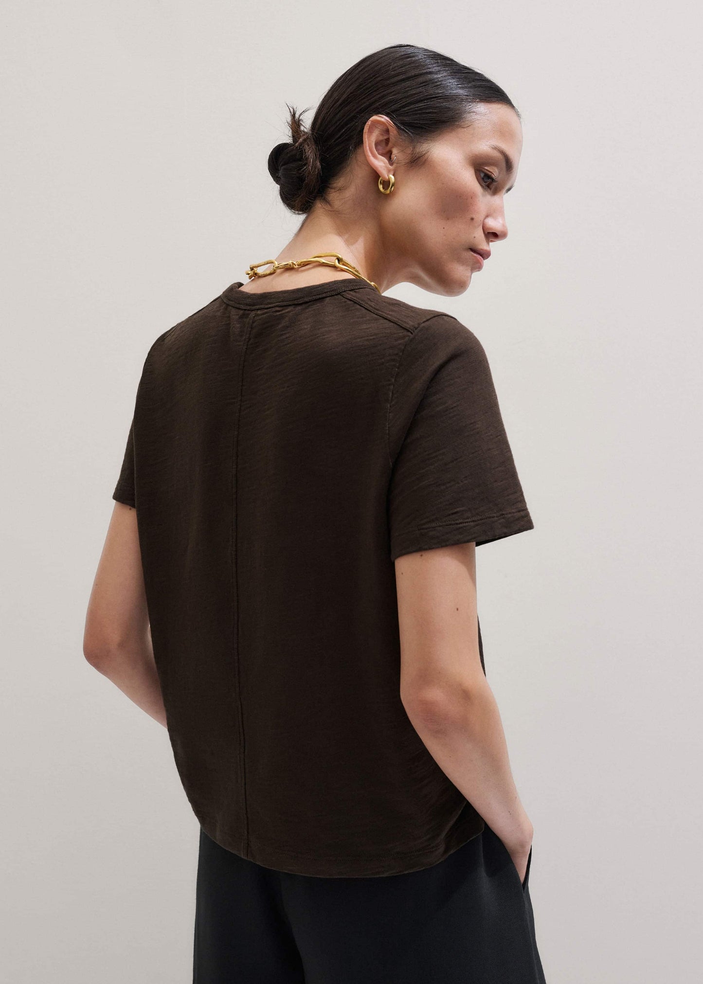 ME and EM Clothing Brown Warm Touch Tee