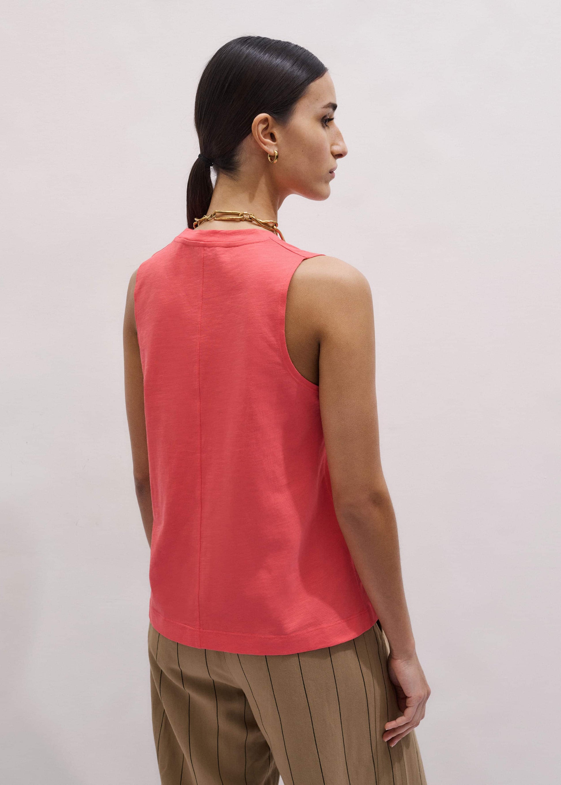 ME and EM Clothing Pink Racerback Swing Top