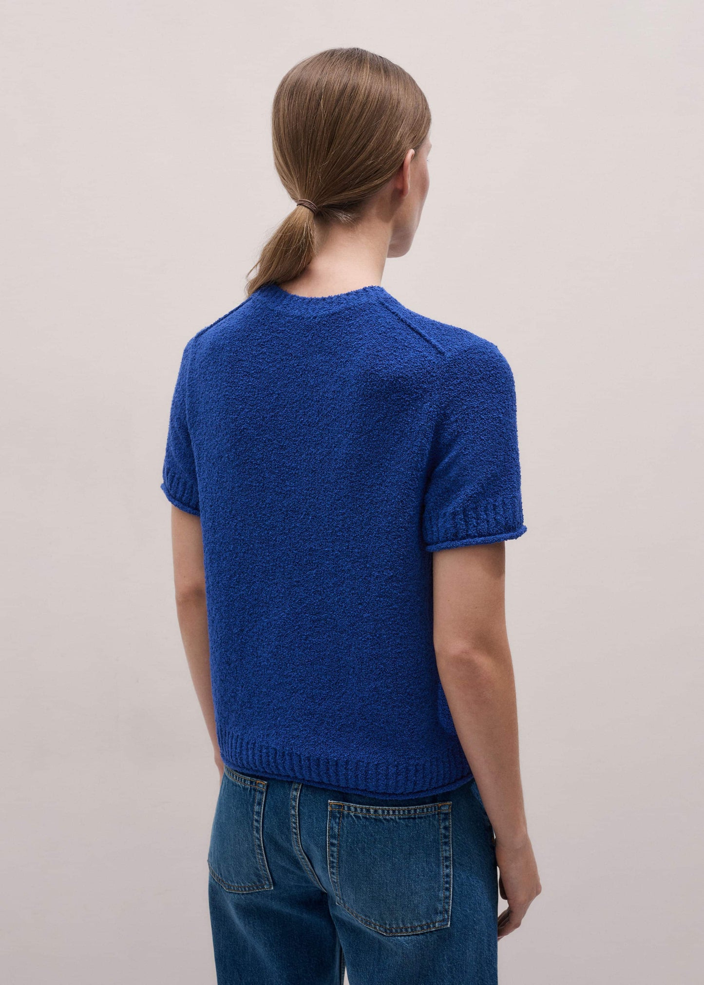 ME and EM Clothing Blue Straight Knit Tee