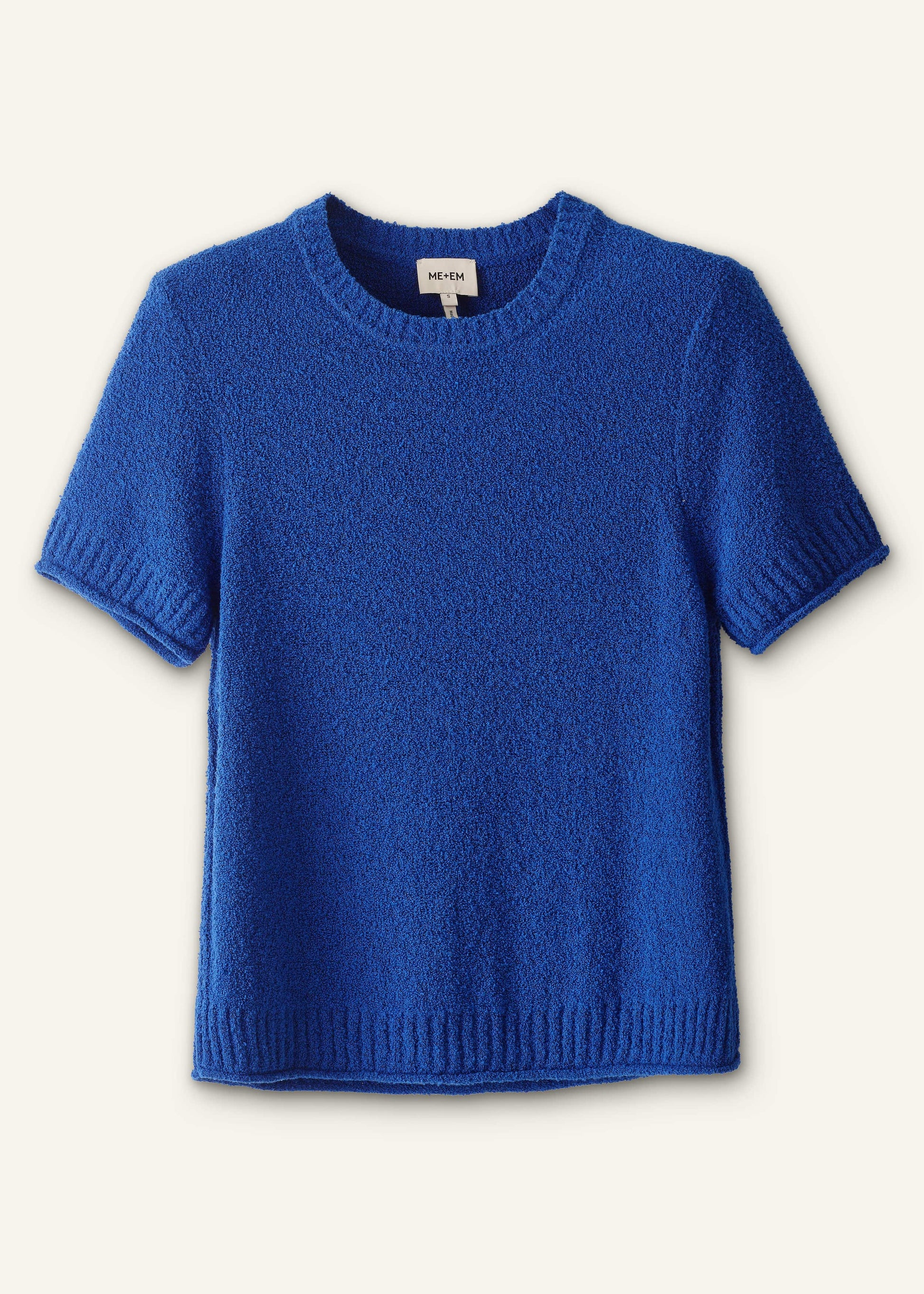 ME and EM Clothing Blue Straight Knit Tee