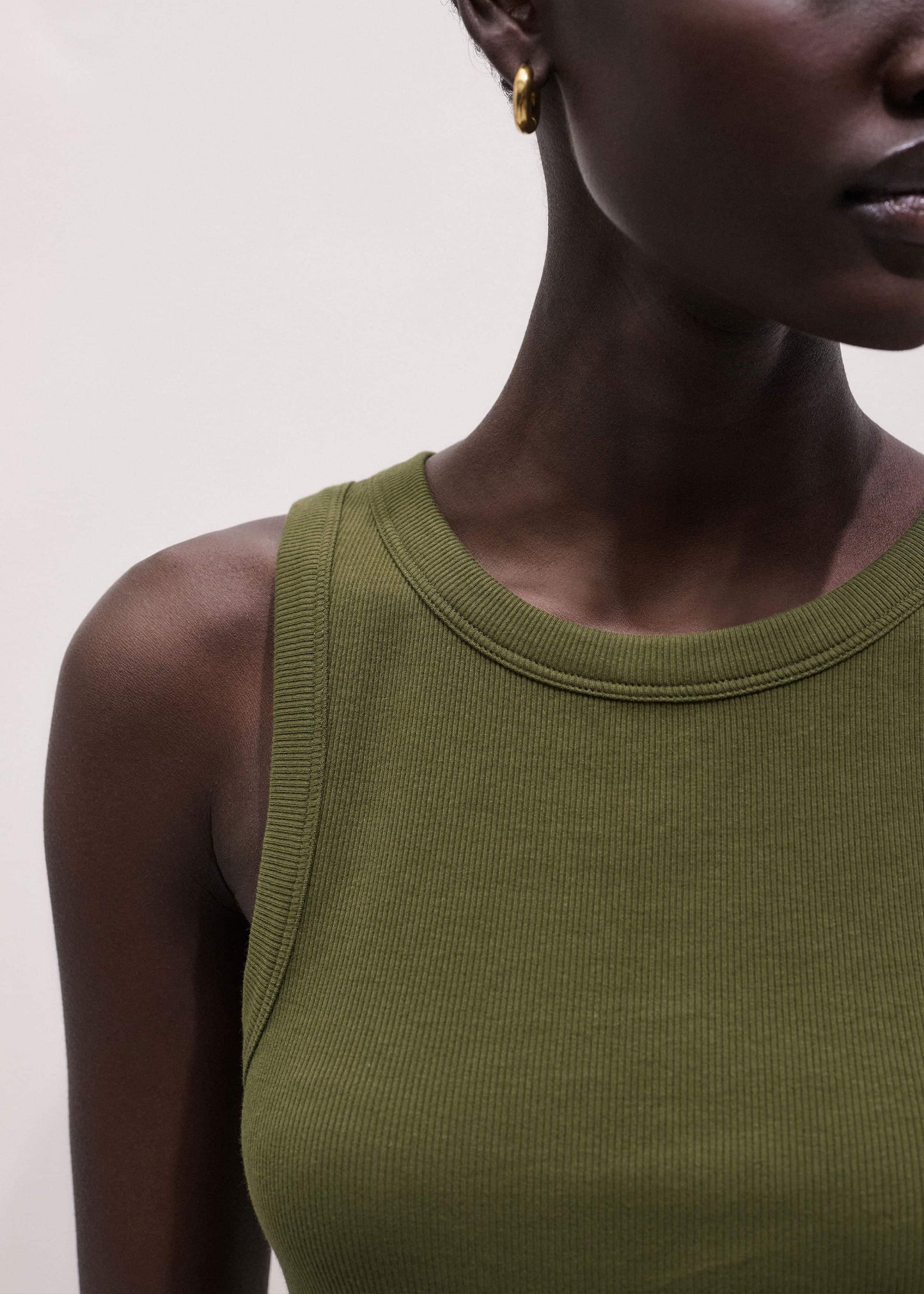 ME and EM Clothing Olive Green Perfect Basic Vest