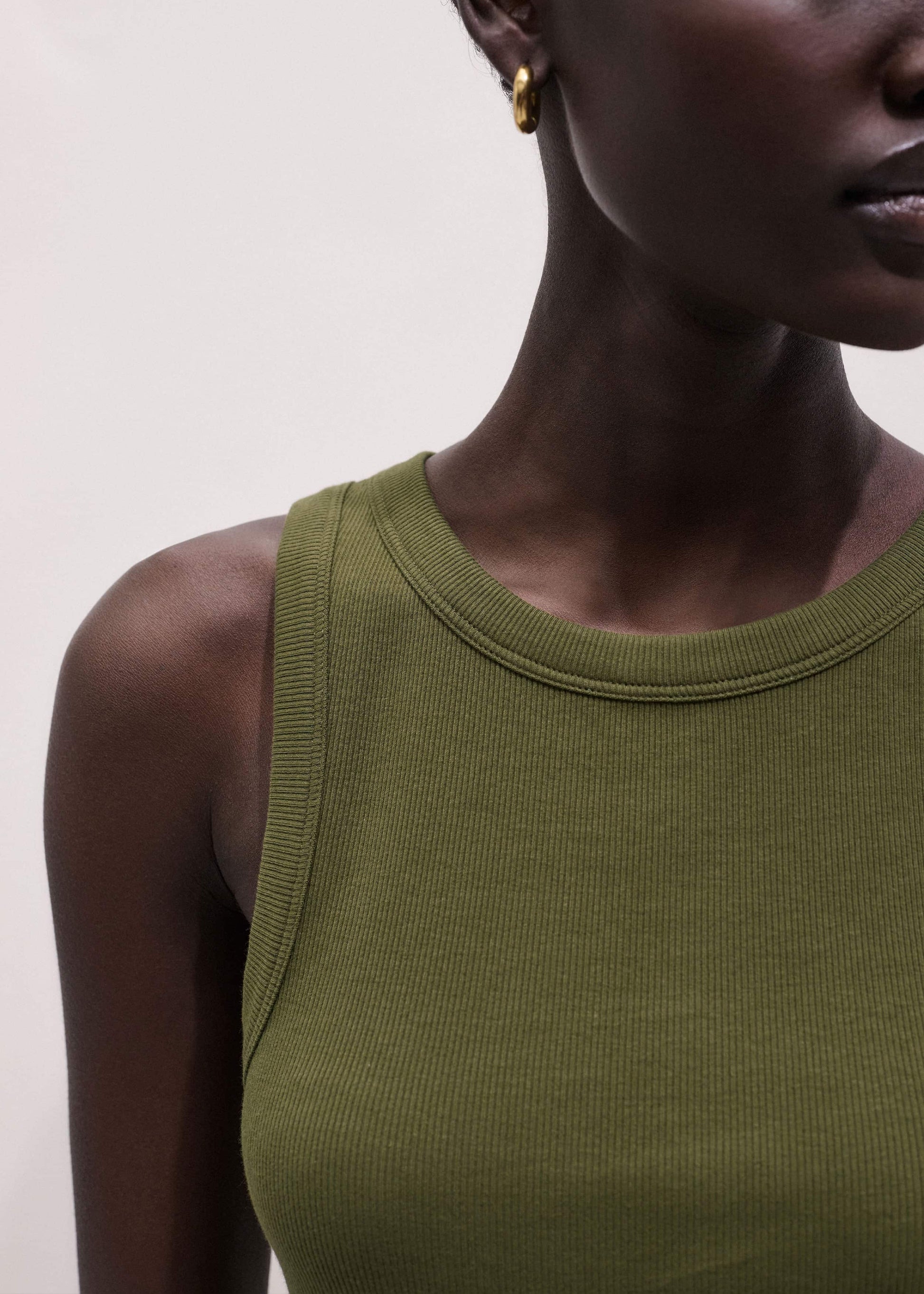 ME and EM Clothing Olive Green Perfect Basic Vest