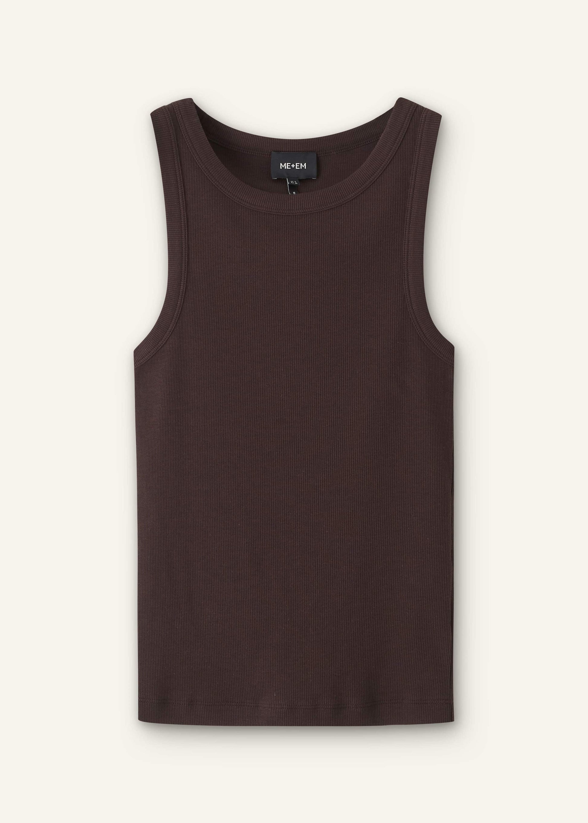ME and EM Clothing Brown Perfect Basic Vest