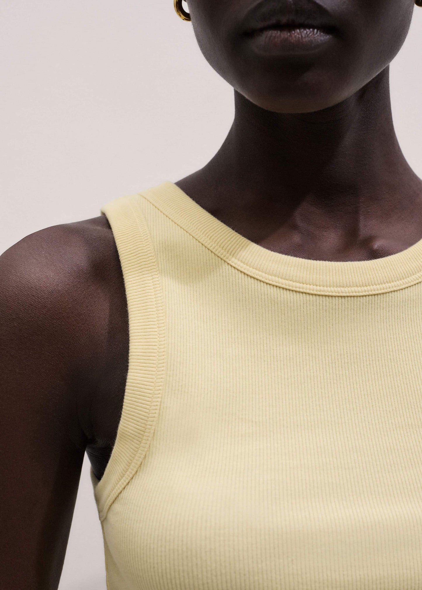 ME and EM Clothing Lemon Yellow Perfect Basic Vest