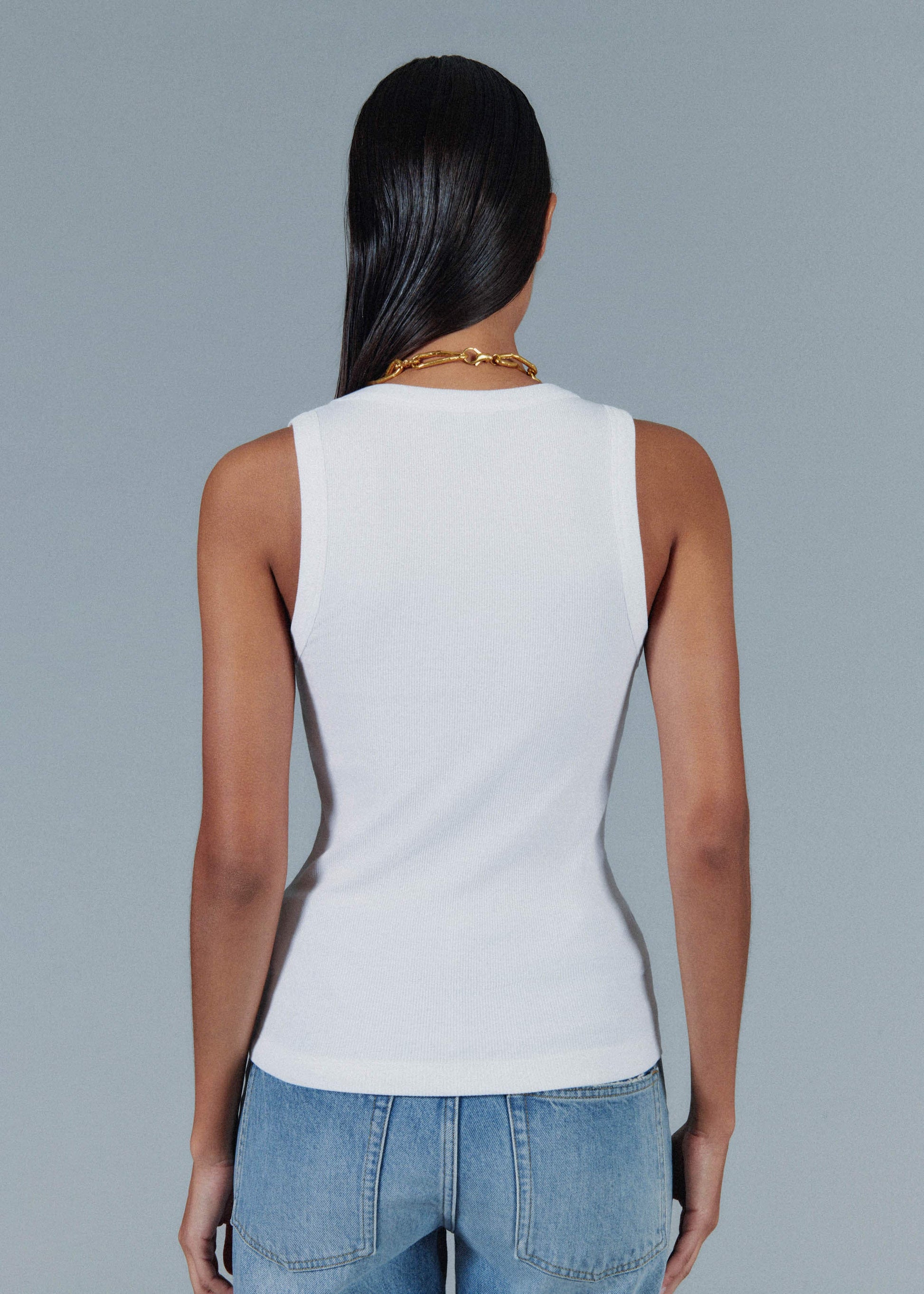 ME and EM Clothing White Ultimate V-Neck Vest