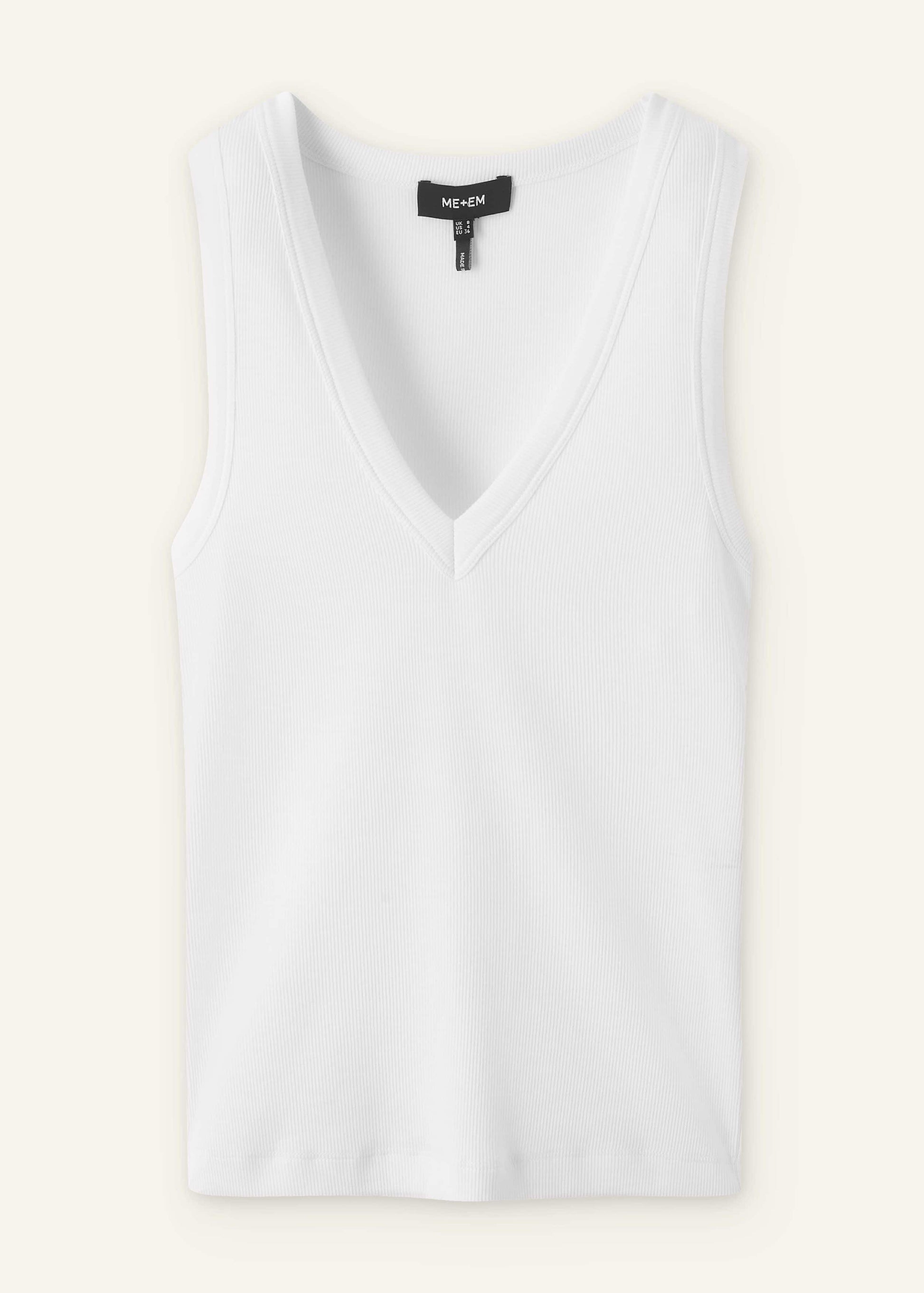 ME and EM Clothing White Ultimate V-Neck Vest