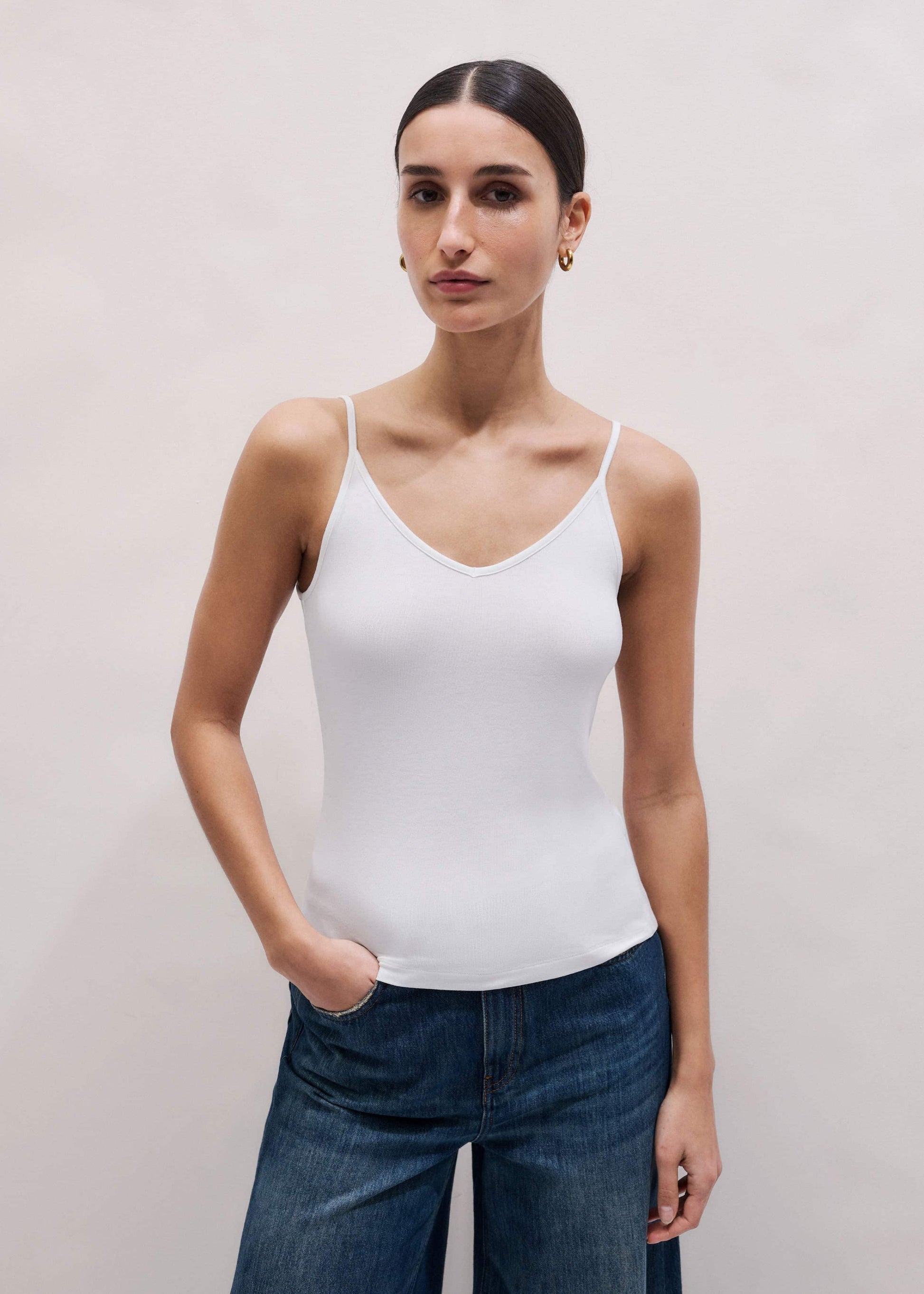 ME and EM Clothing White Fashion First Aid Cami