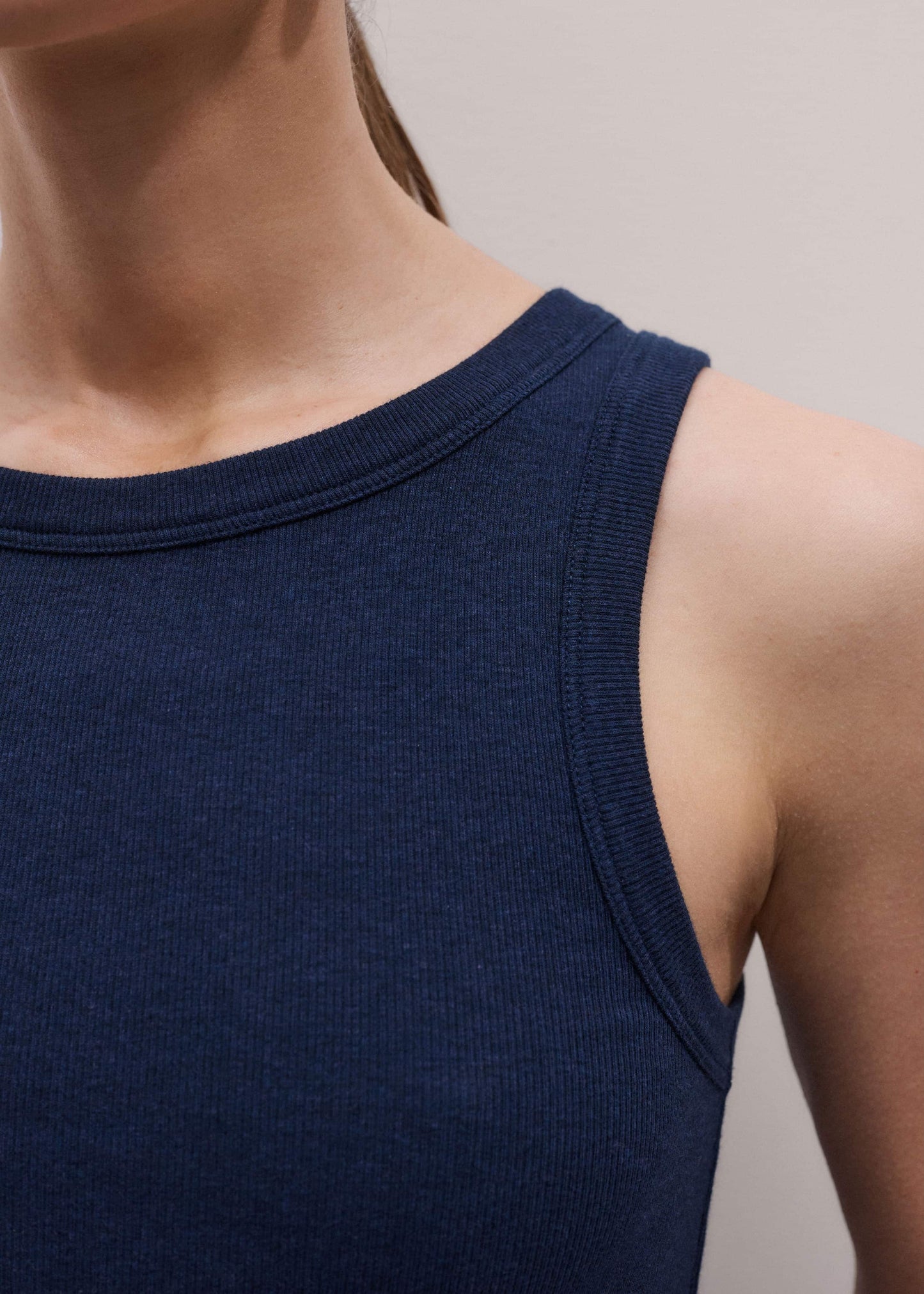 ME and EM Clothing Navy Ultimate Crew Neck Perfect Basic Tank