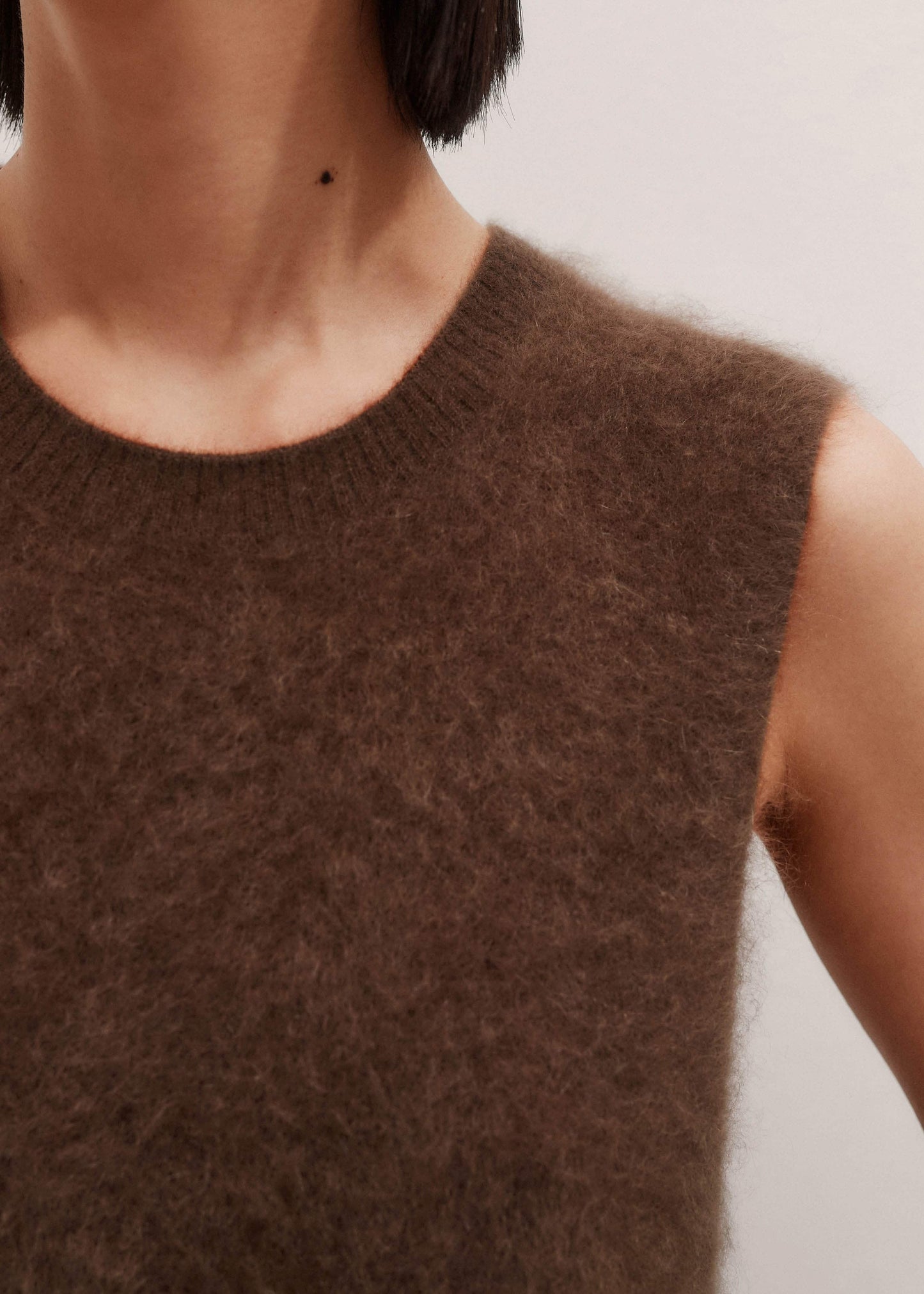 ME and EM Clothing Brown Straight Sweater Vest