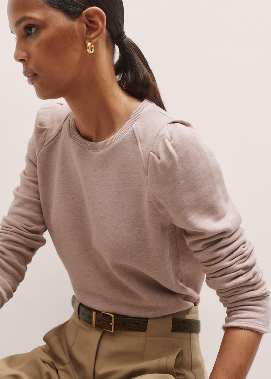 ME and EM Clothing Pink Raw Edge Feminine Sweatshirt