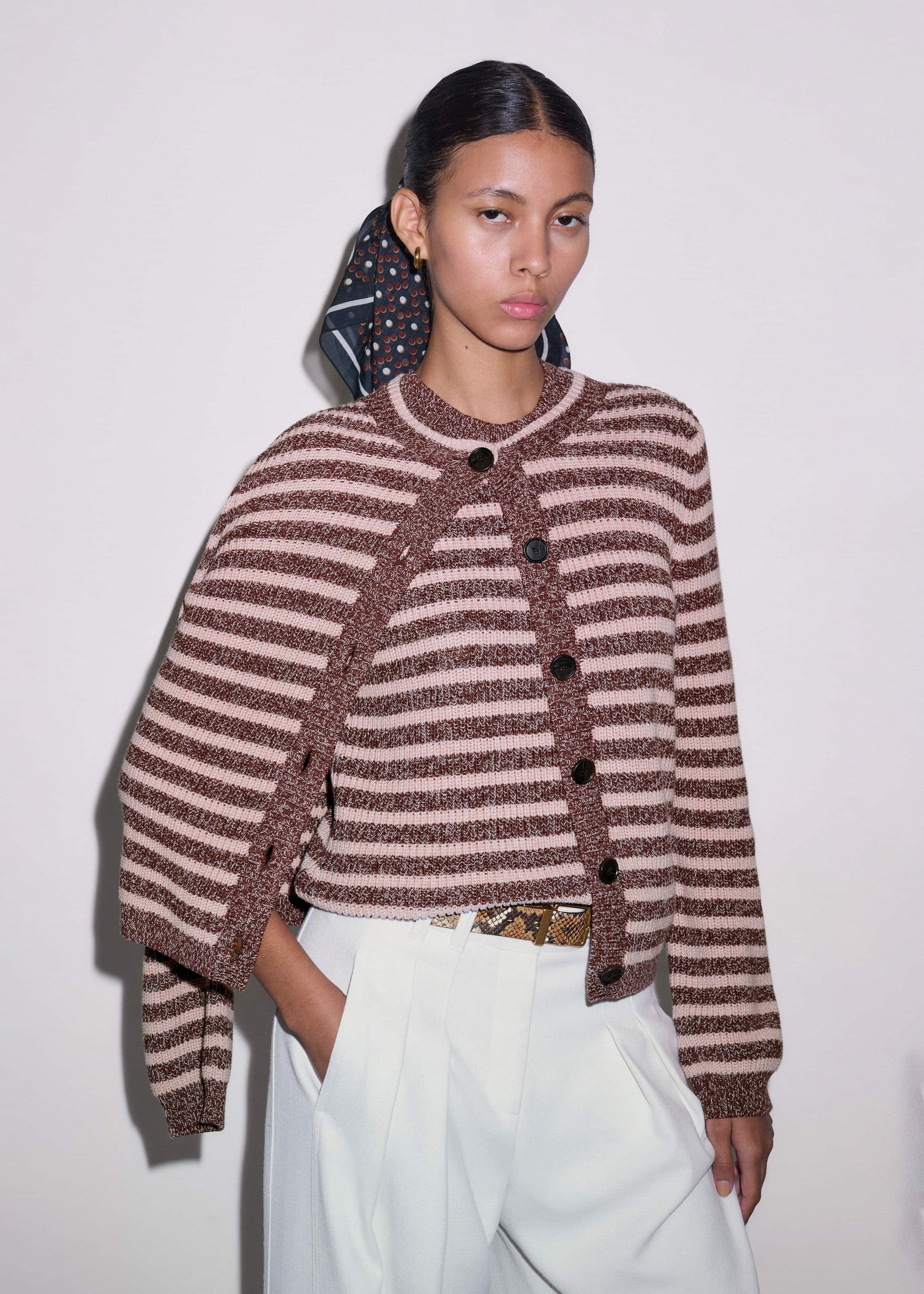 ME and EM Clothing Cinnamon Brown Straight Knit Tee