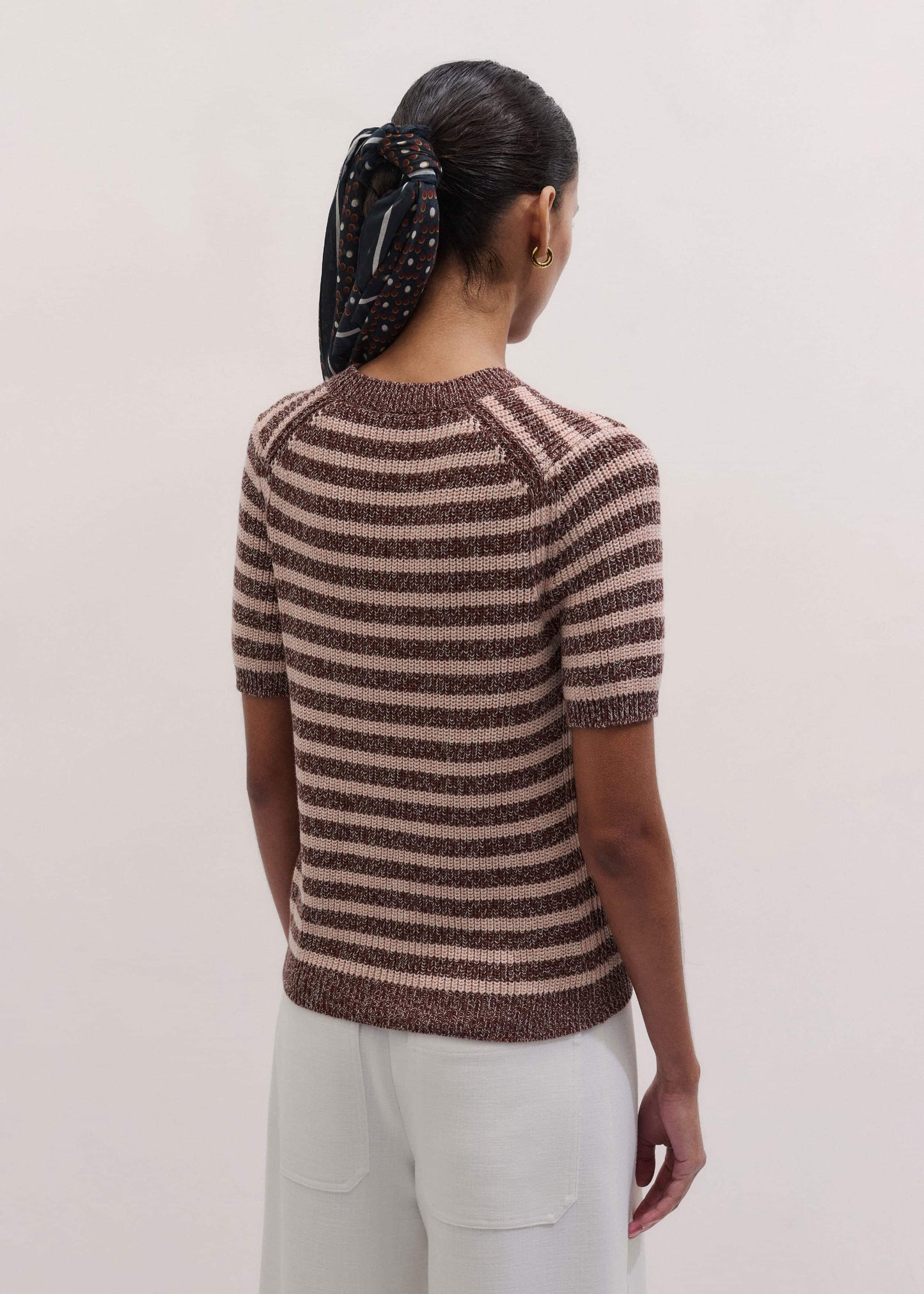 ME and EM Clothing Cinnamon Brown Straight Knit Tee
