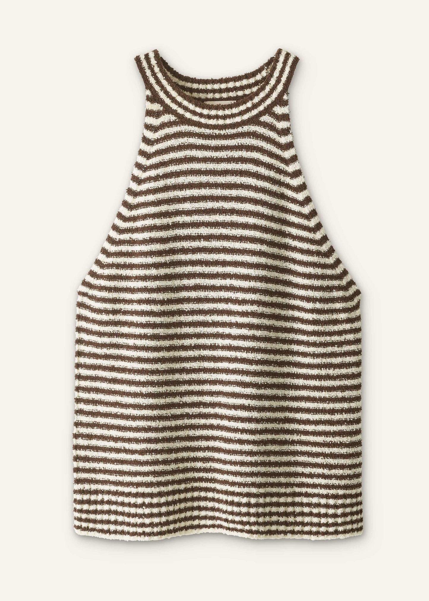 ME and EM Clothing Brown Stripe Halterneck Tank