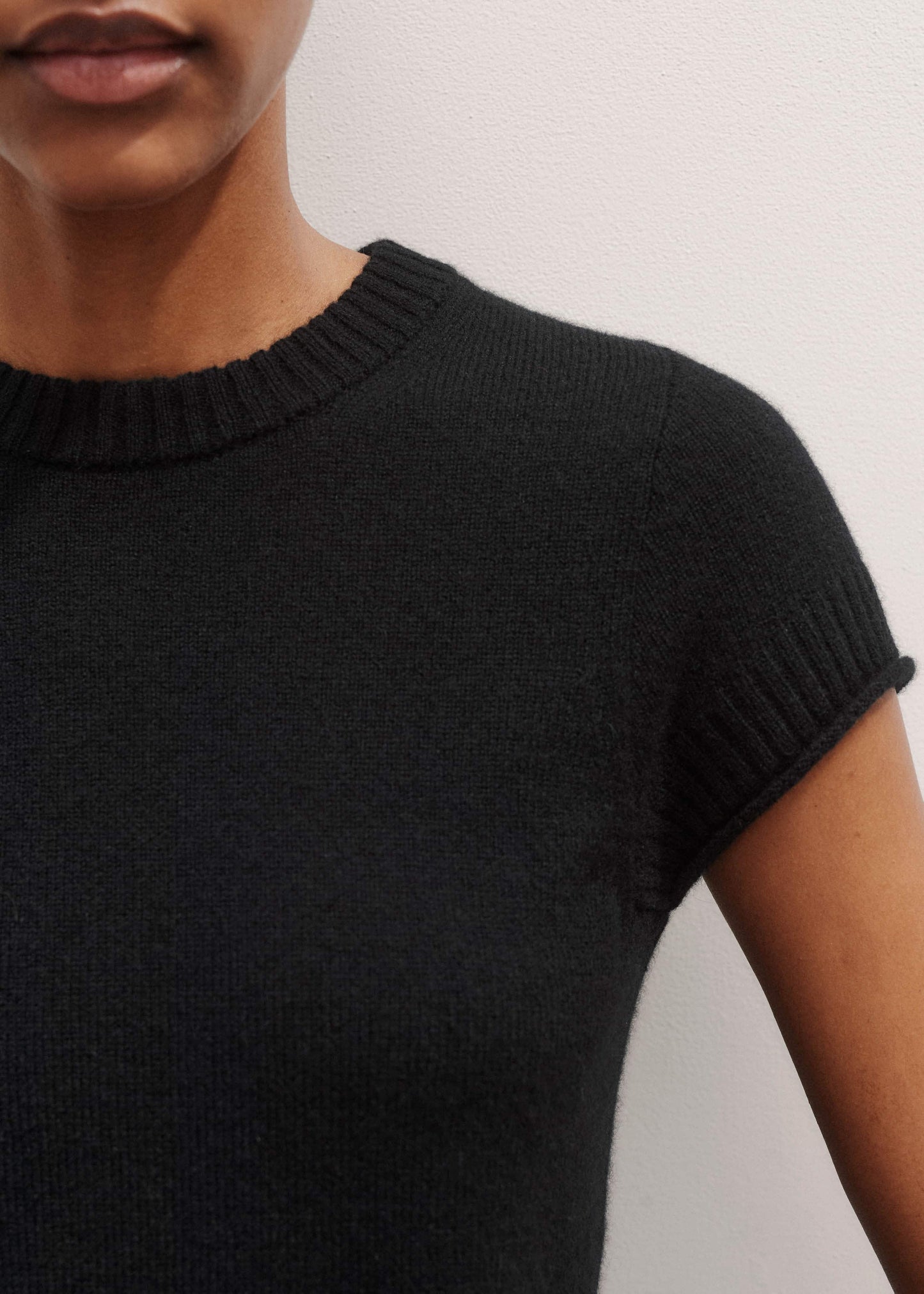 ME and EM Clothing Black Cashmere Baby Tee