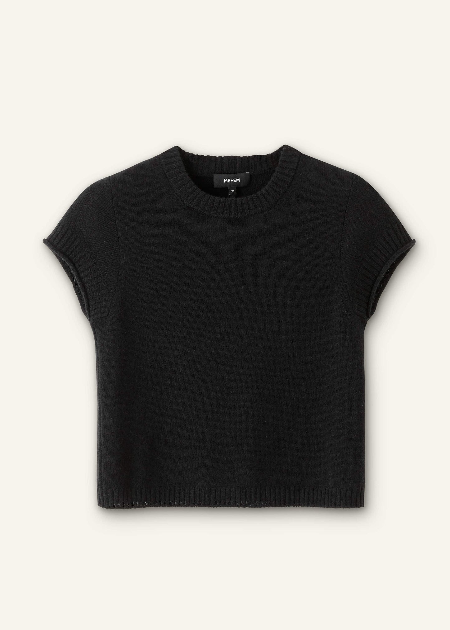 ME and EM Clothing Black Cashmere Baby Tee