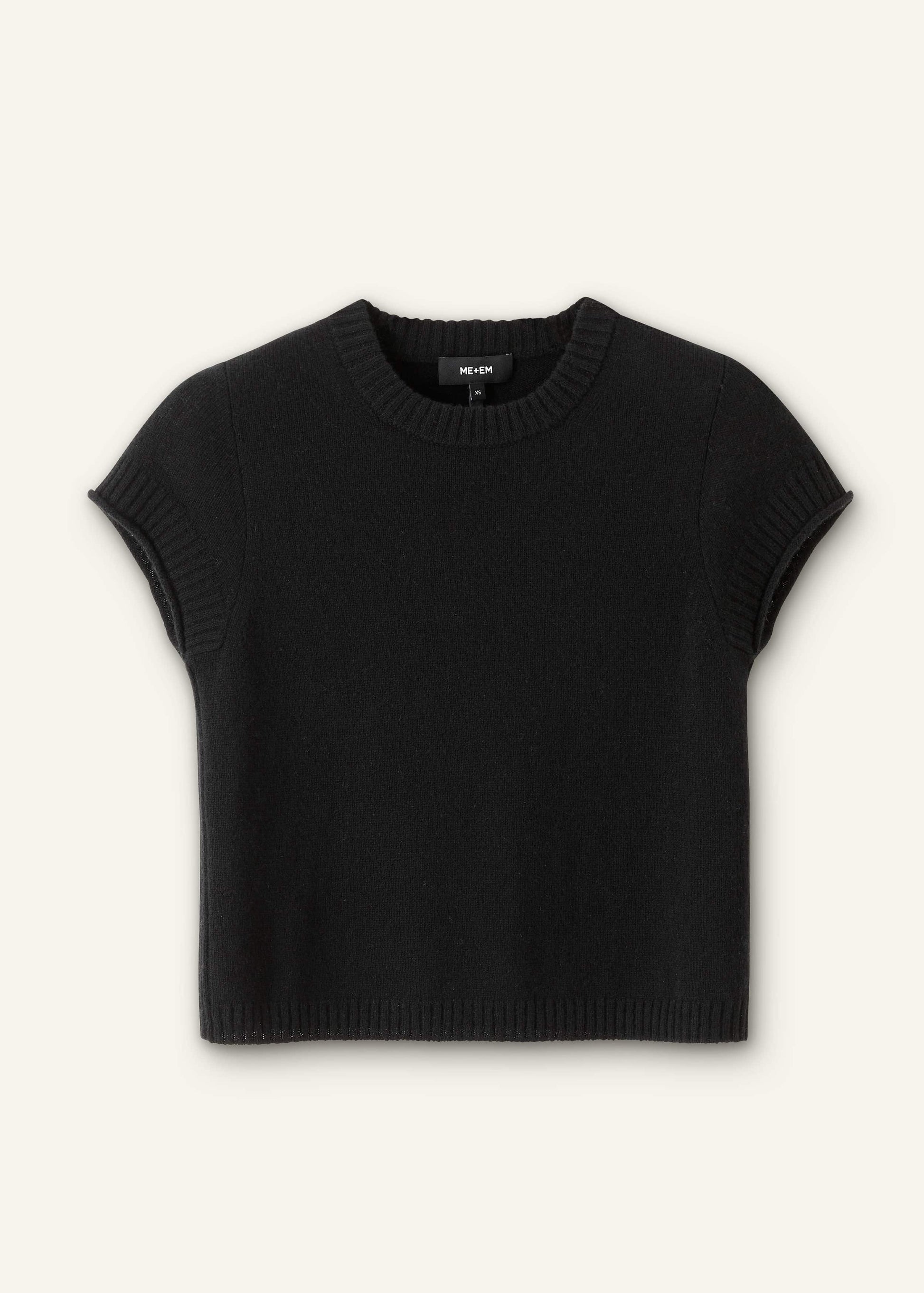 ME and EM Clothing Black Cashmere Baby Tee