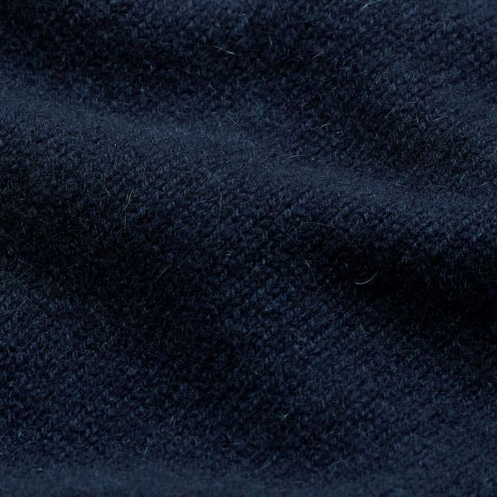 ME and EM Clothing Navy Cashmere Crew Neck Crop Sweater