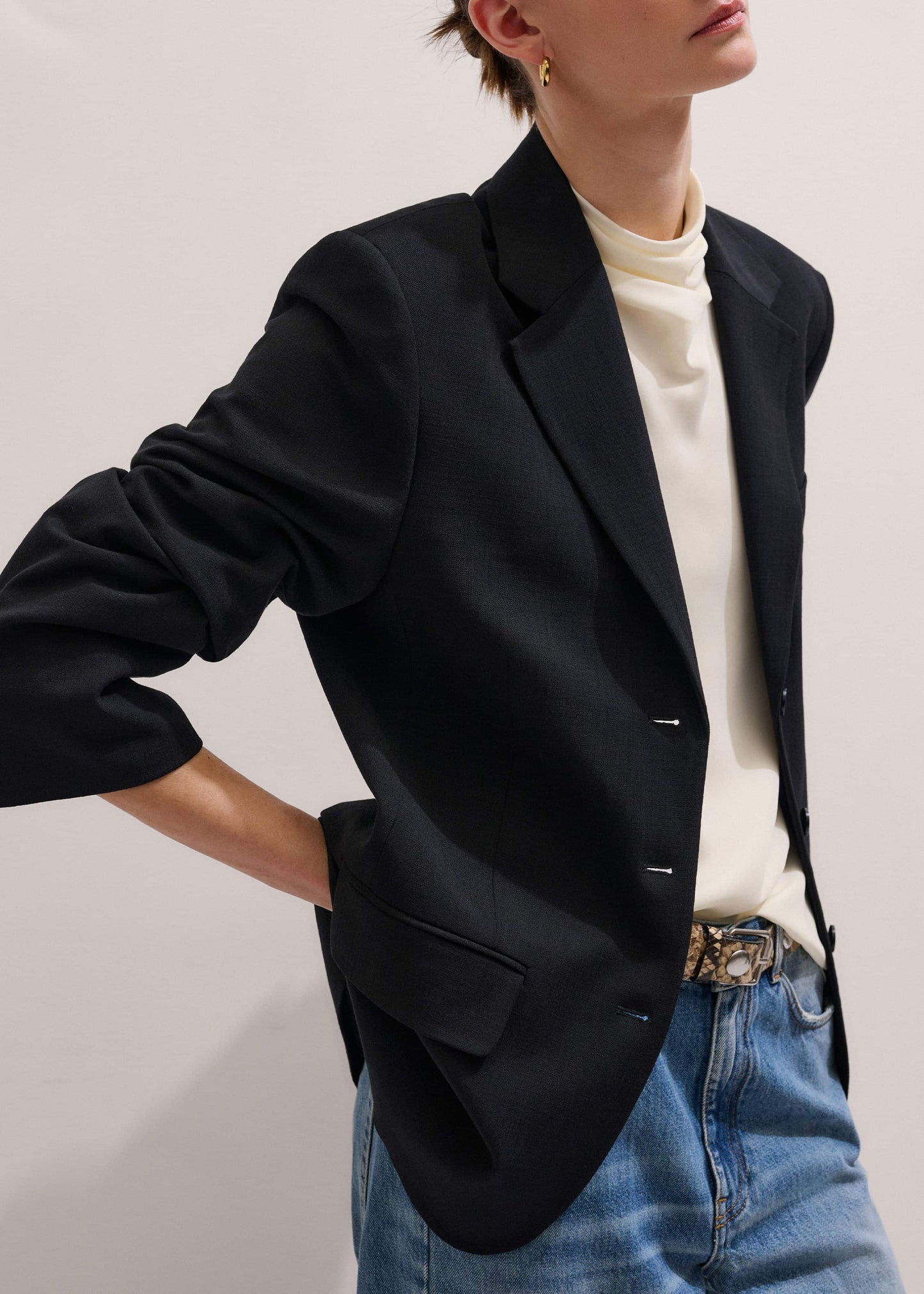 ME and EM Clothing Black Icon Oversized Blazer