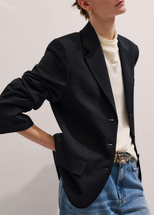 ME and EM Clothing Black Icon Oversized Blazer